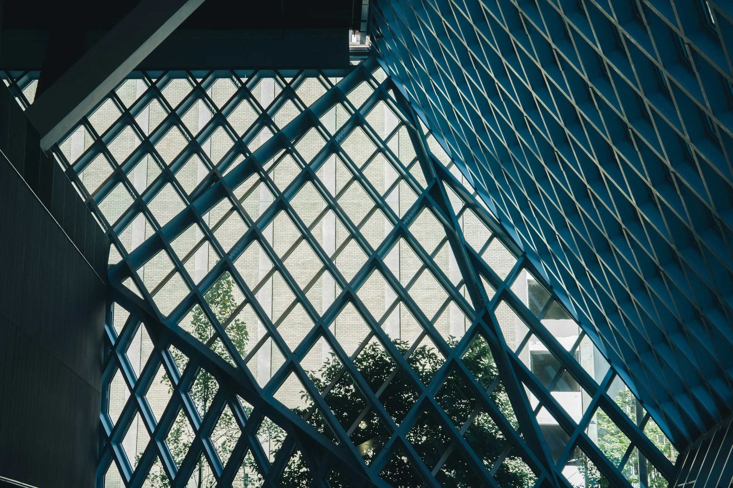 The interior of the downtown Seattle Public Library.
