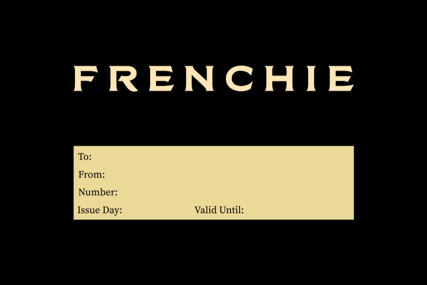 FRENCHIE GIFT VOUCHER
