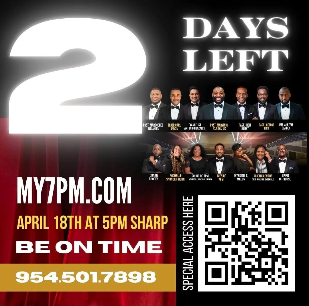 We are 2 days away from 7PM!! Get your tickets now via yousawfit.eventbrite.com
 
This is a powerful gathering of Preachers, Psalmists, and Minstrels. See you Saturday, April 18, 2026 at 5:00 pm in Fort Lauderdale. Let's go!!!!!!!

@rochelle Saunders