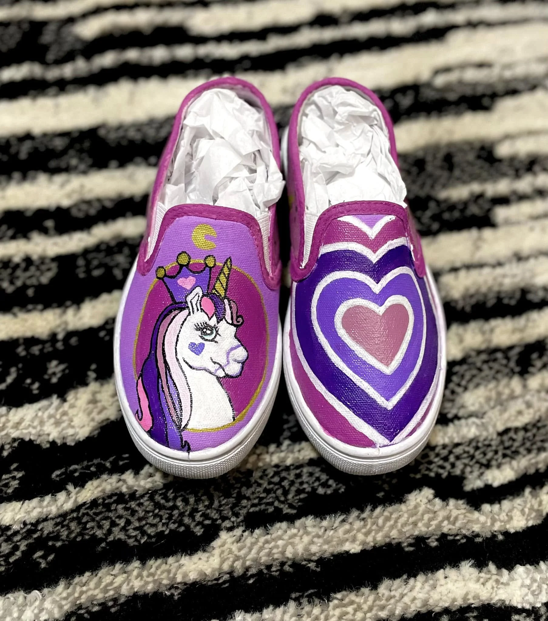 Unicorn Painted Shoes