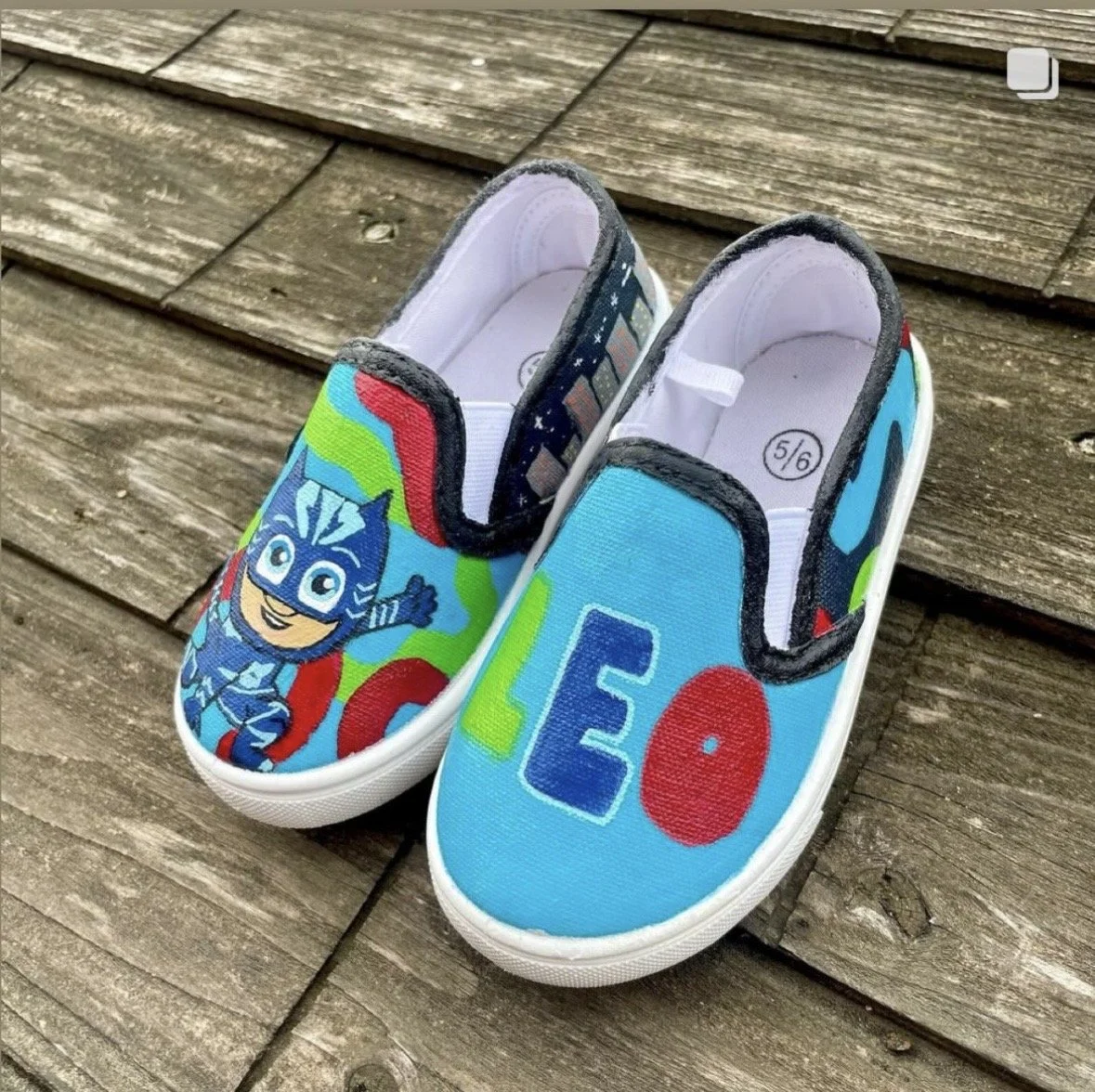 Catboy - PJ Masks Painted Shoes