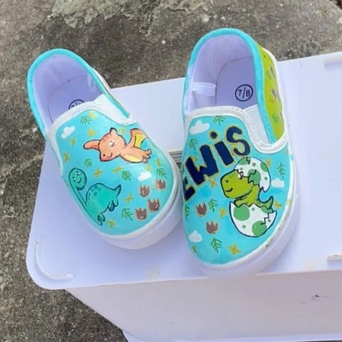 Dino Painted Shoes
