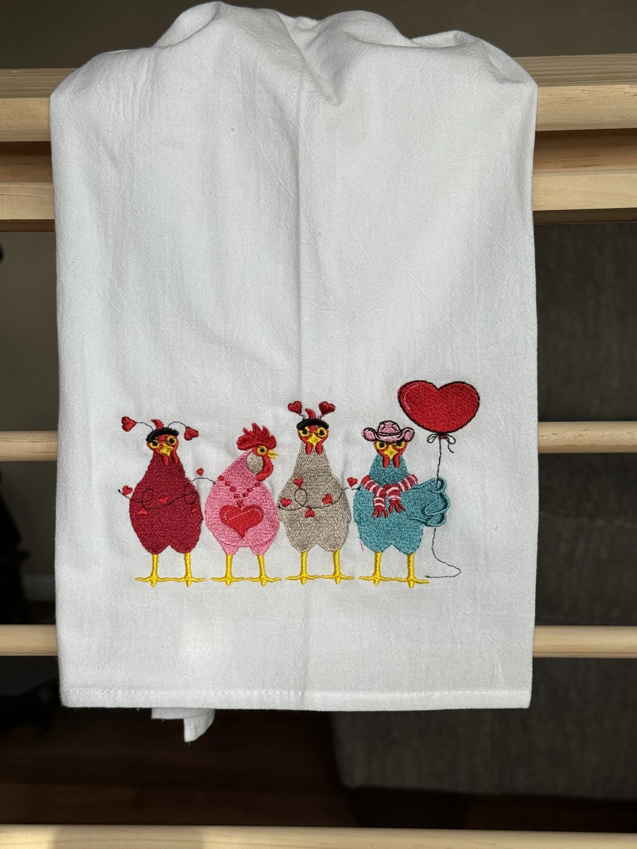 Flour Sack Embroidered Towel