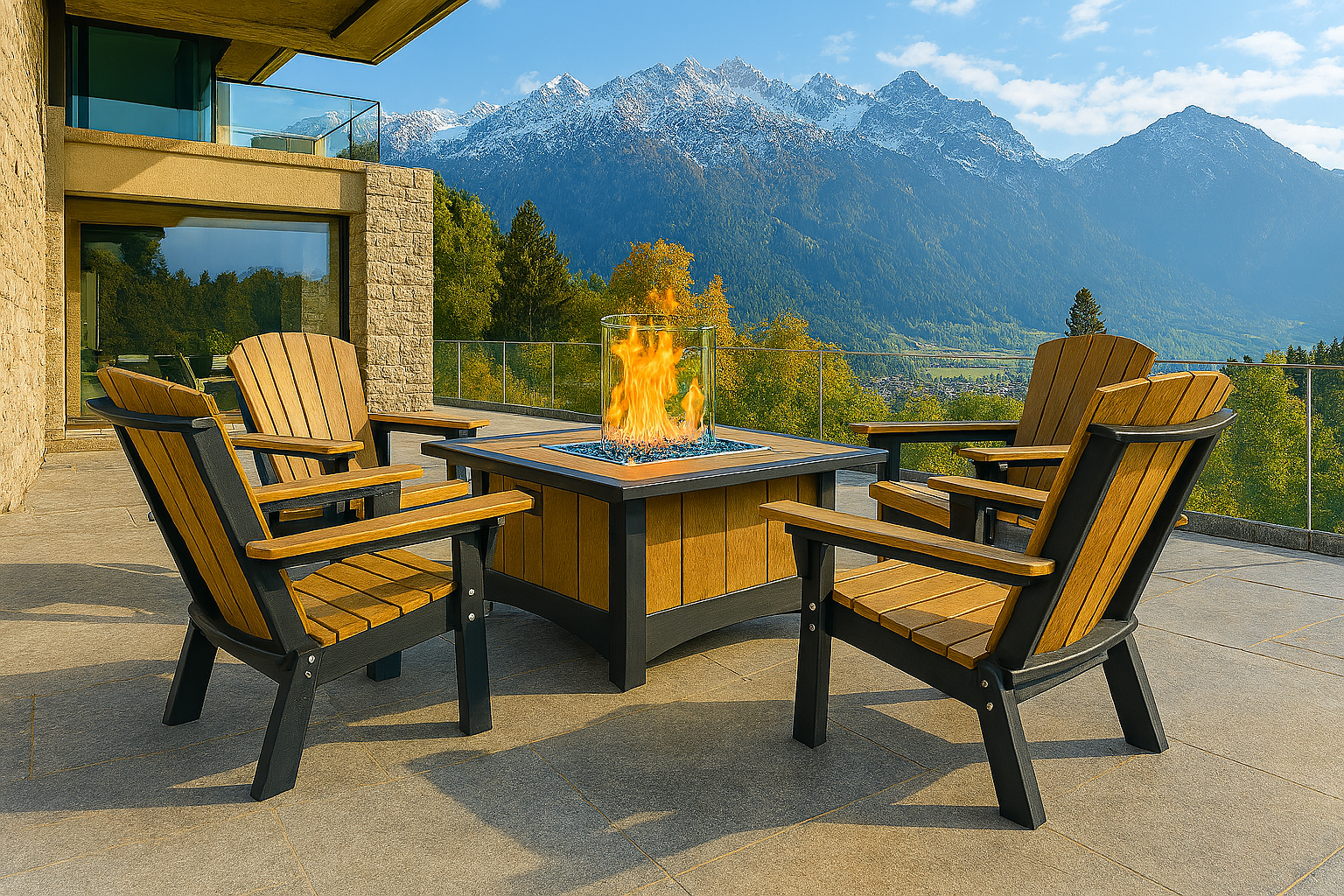 The Hearth Collection 

Hearth Dining Chair | $460
Fire Pit | $2470

Shown in Antique Mahogany and Black