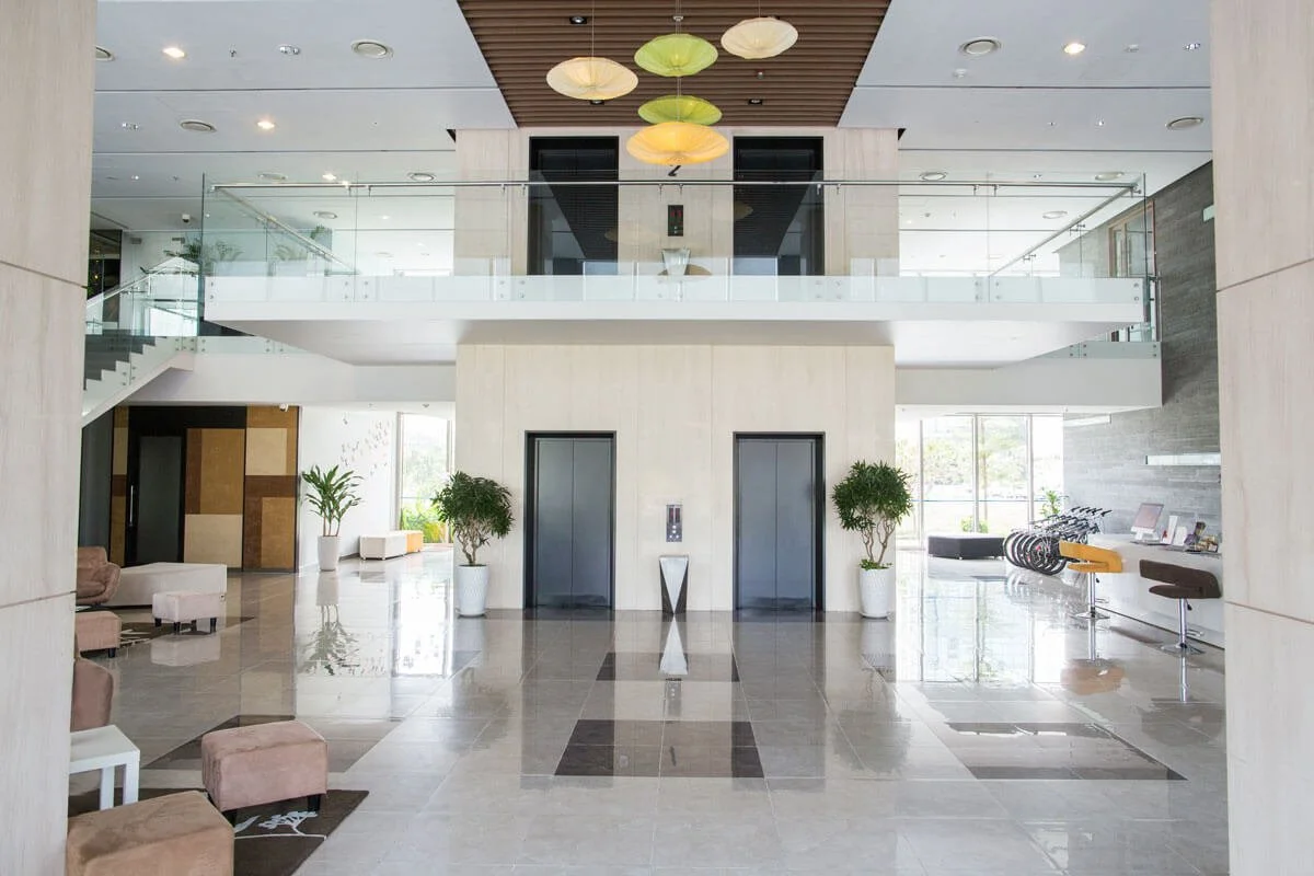 lobby condominium building