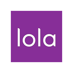 Lola logo on purple background