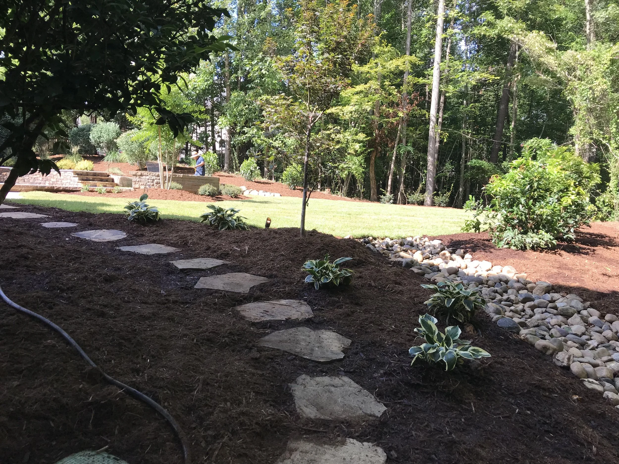 natural stone walkway