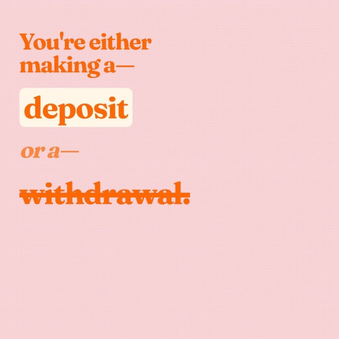 Be honest&hellip;.

Are you depositing into people or withdrawing from them? 

No judgement here!

Question: What is one way someone made a &ldquo;deposit&rdquo; into your day recently? #TheHelloAffect #EmotionalIntelligence
#EmotionalCurrency #Human