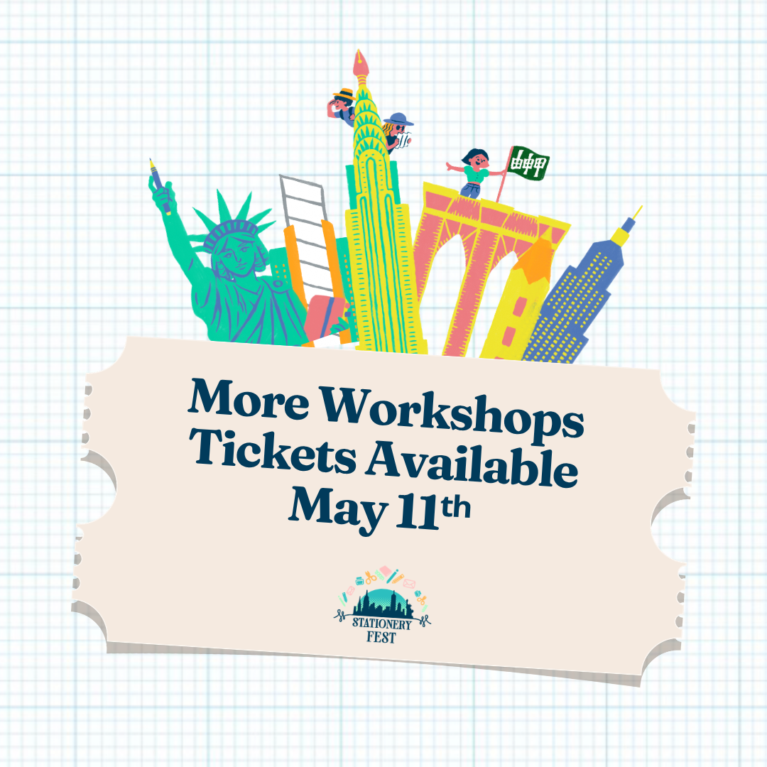 More Workshops at Stationery Fest Available on May 11