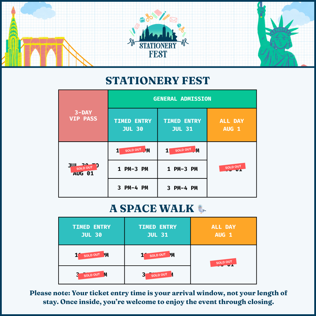 Stationery Fest 2026 Ticket Availability Update