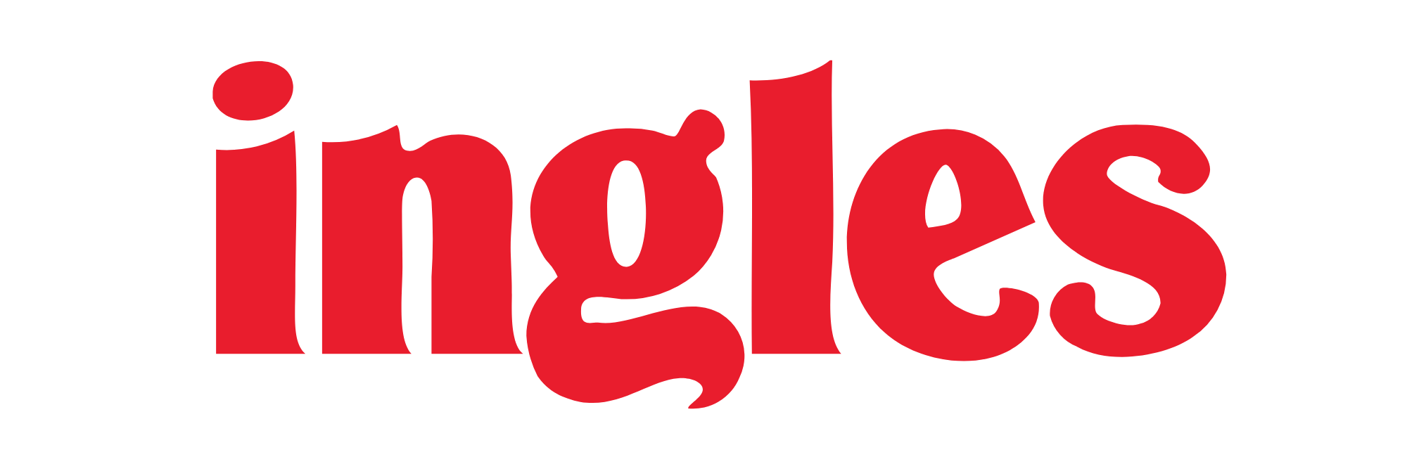 ingle's logo in red text and white background