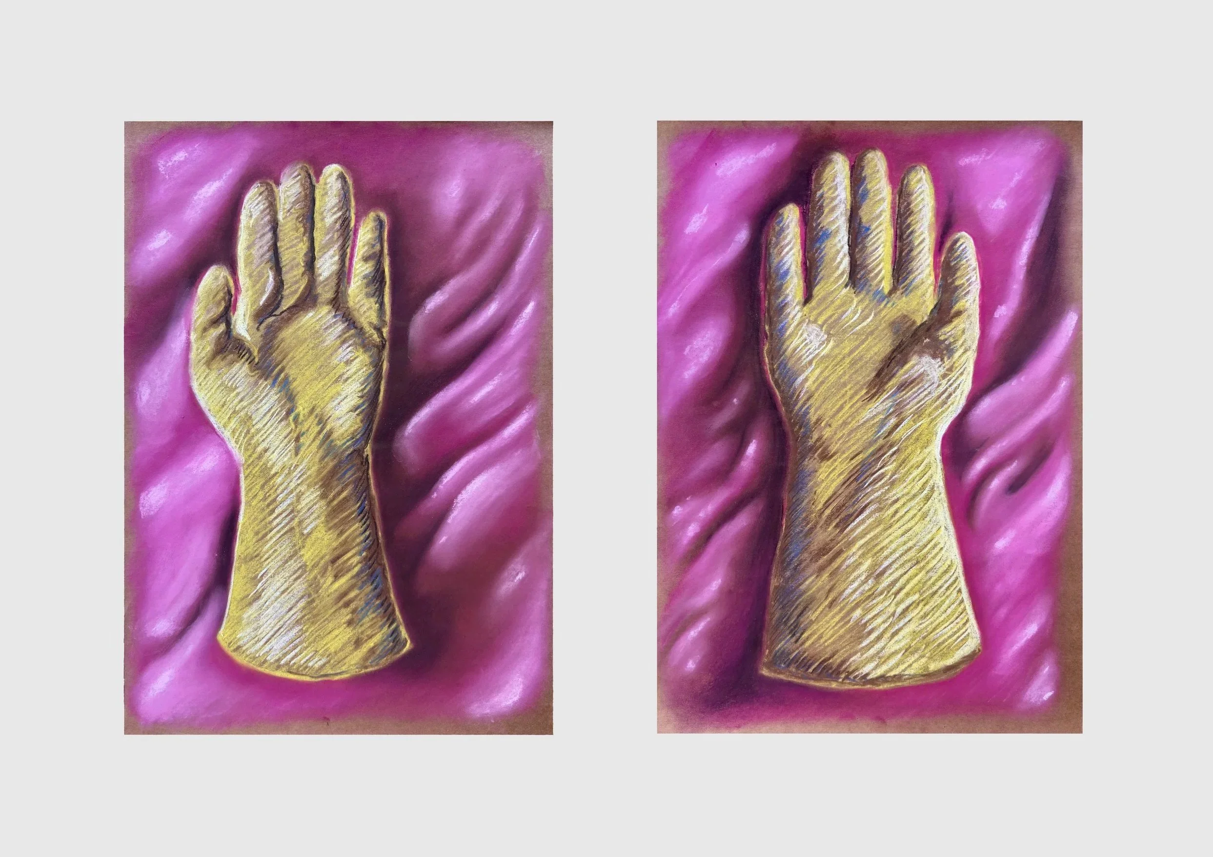 Untitled (diptych), 14 x 19.5 in. each