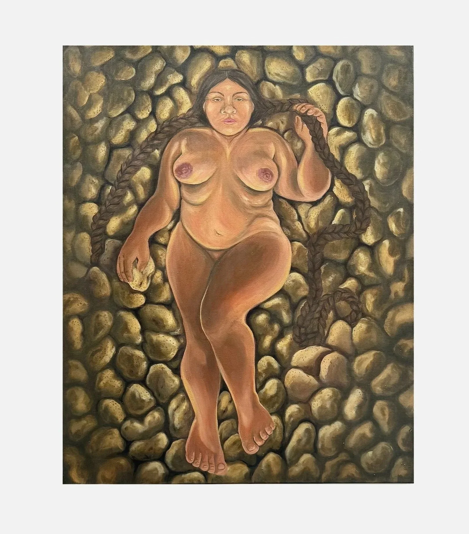 Untitled, 2025. Acrylic on canvas, 39 x 31.5 in.