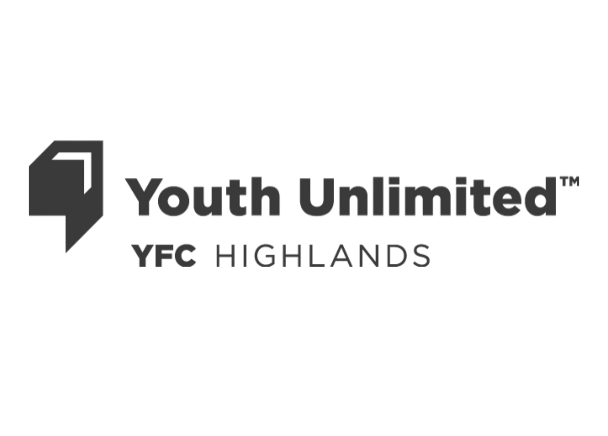 Youth Unlimited logo with the text "YFC Highlands" beneath it.