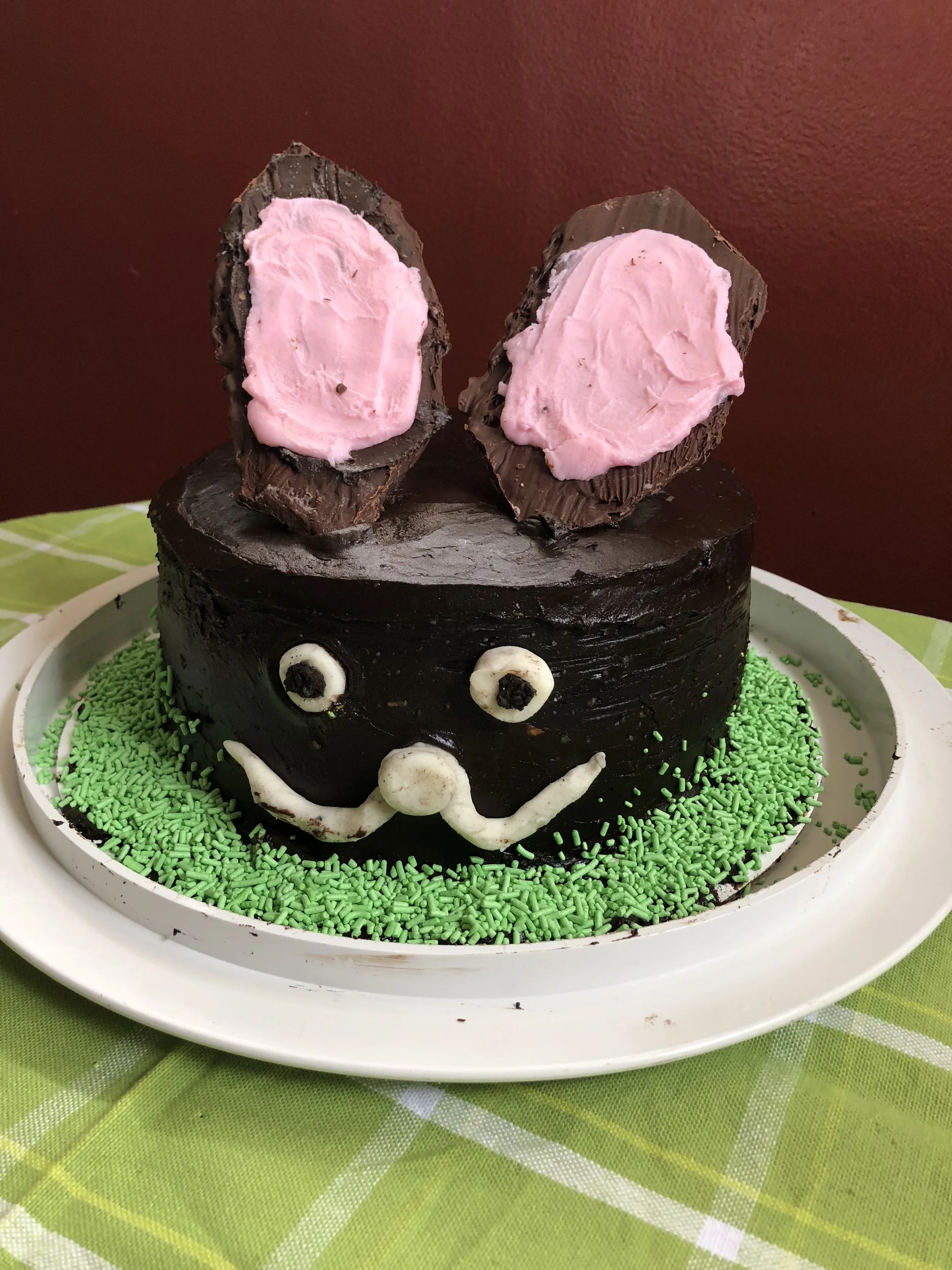 Chocolate Bunny Cake (vegan)