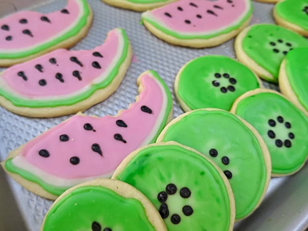 5 Summer Themed Sugar Cookies (vegan)