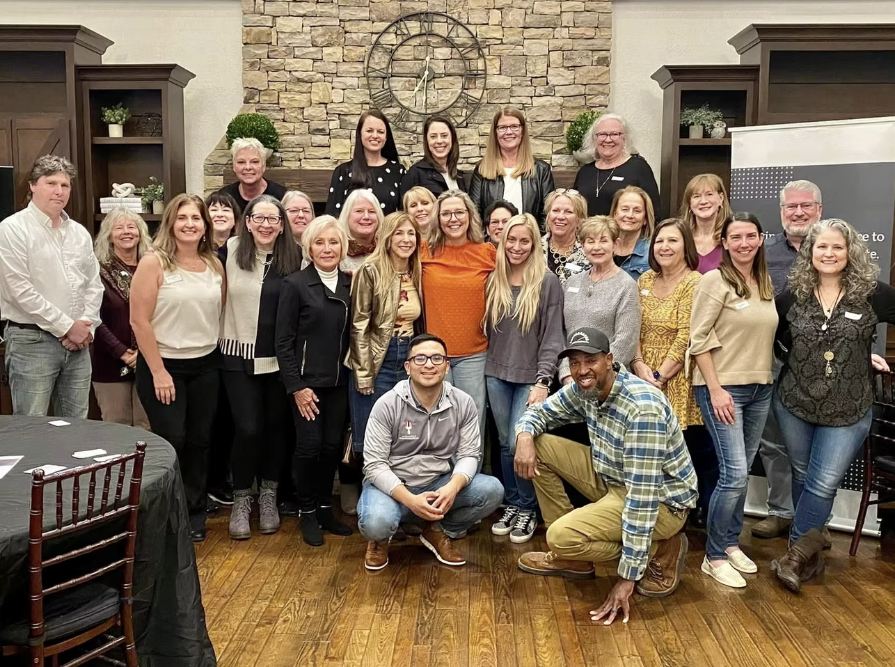 Widows Who Wine members gathered