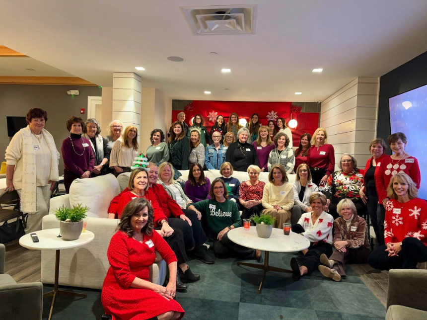 Widows Who Wine members gathered