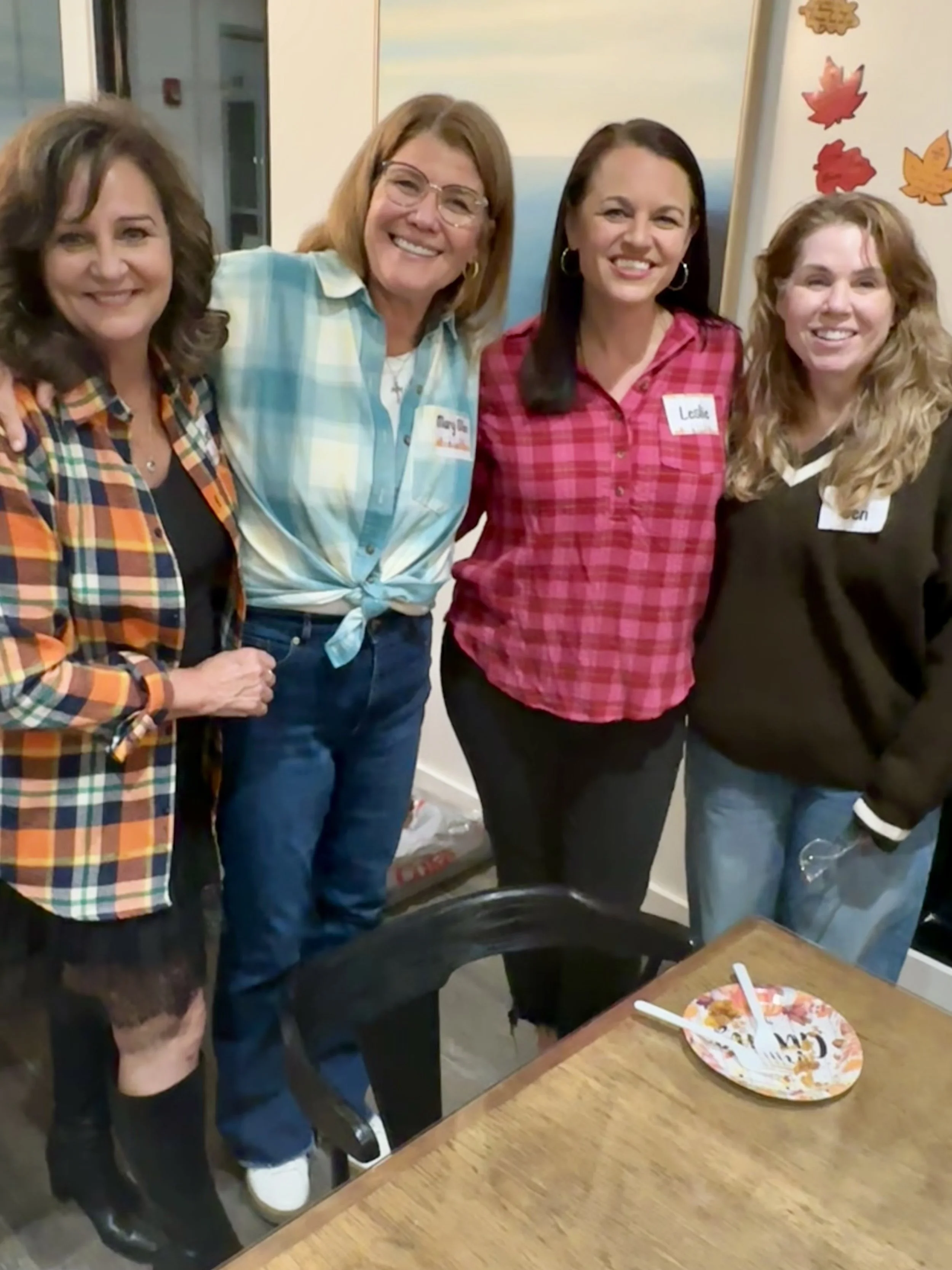 Widows Who Wine members standing