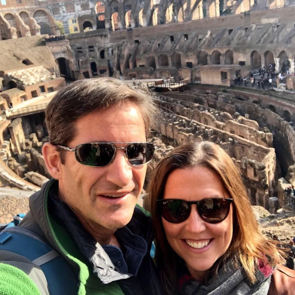 Pam Baker and husband at the coliseum
