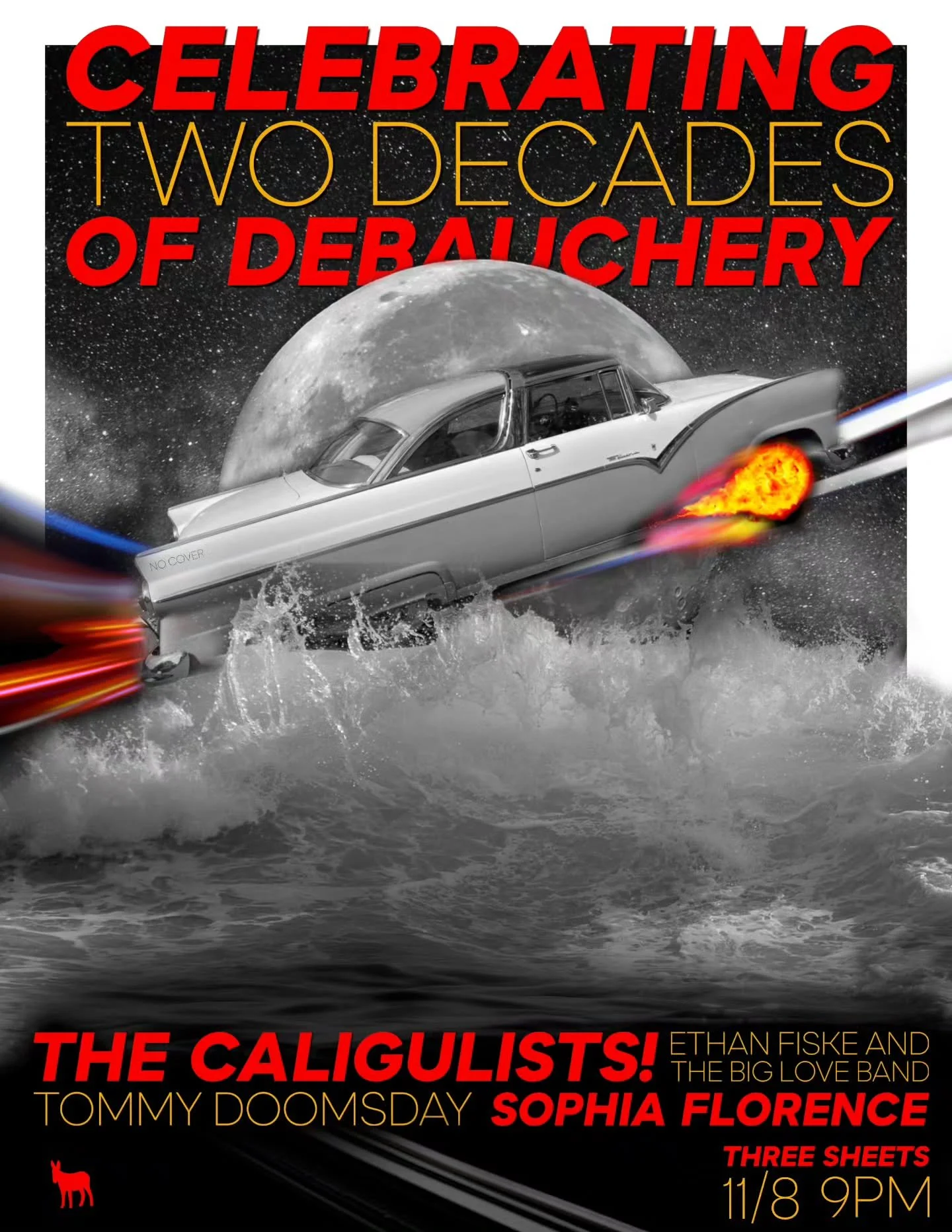 Come out for a night of debauchery and celebrate 20 years of The Caligulists! With special guests Ethan Fiske and The Big Love Band, Sophia Florence, and Tommy Doomsday! We will be collecting non-perishables for DESK! Link in bio to the event