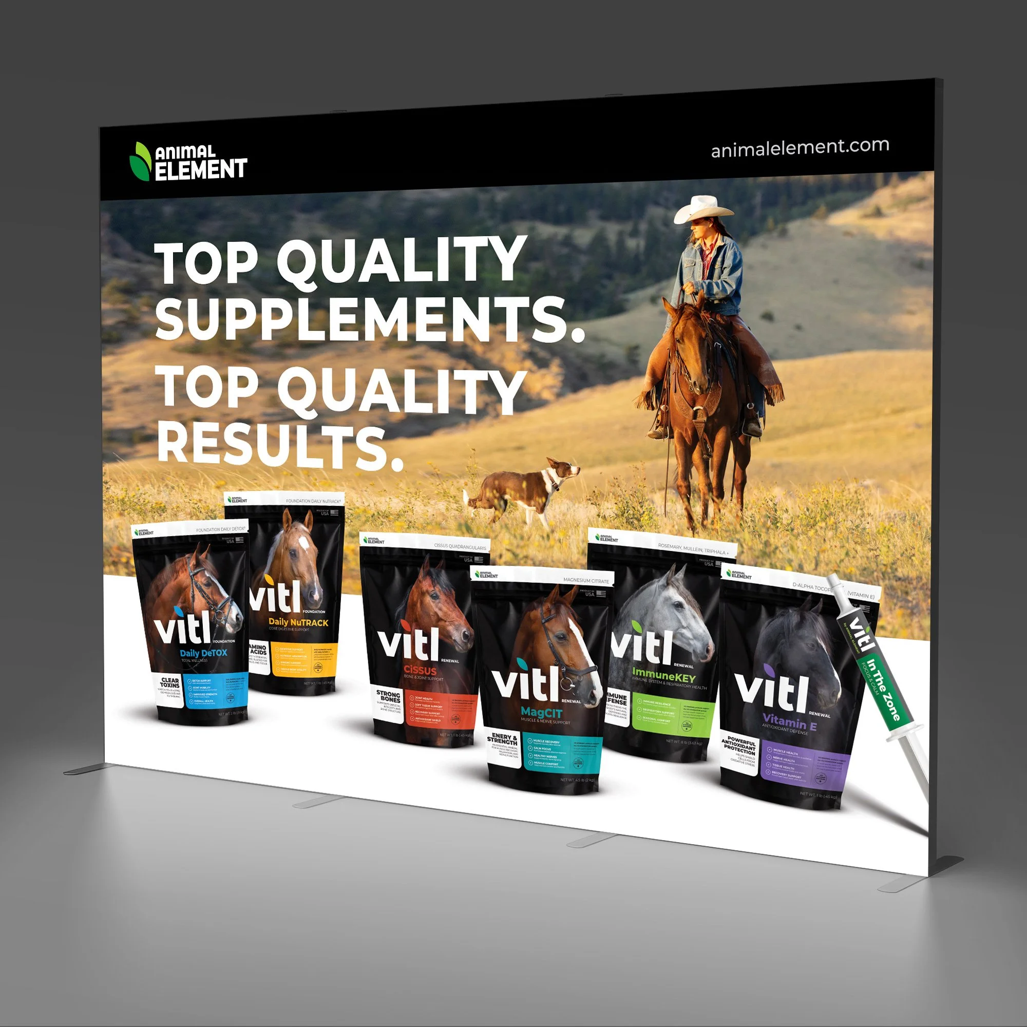 10 foot Backlit Fabric Display