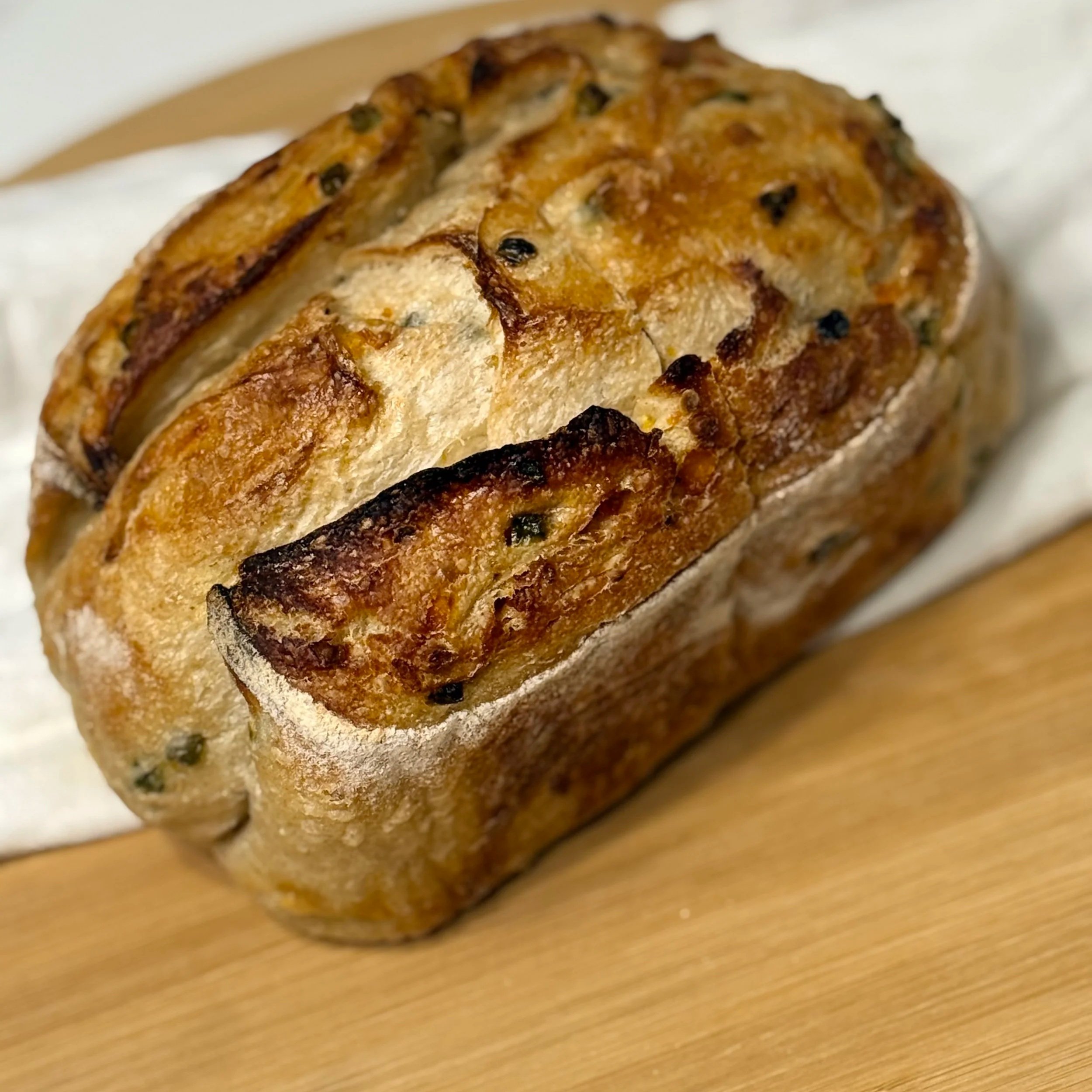 Artisan sourdough bread baked in St. Joseph, MO