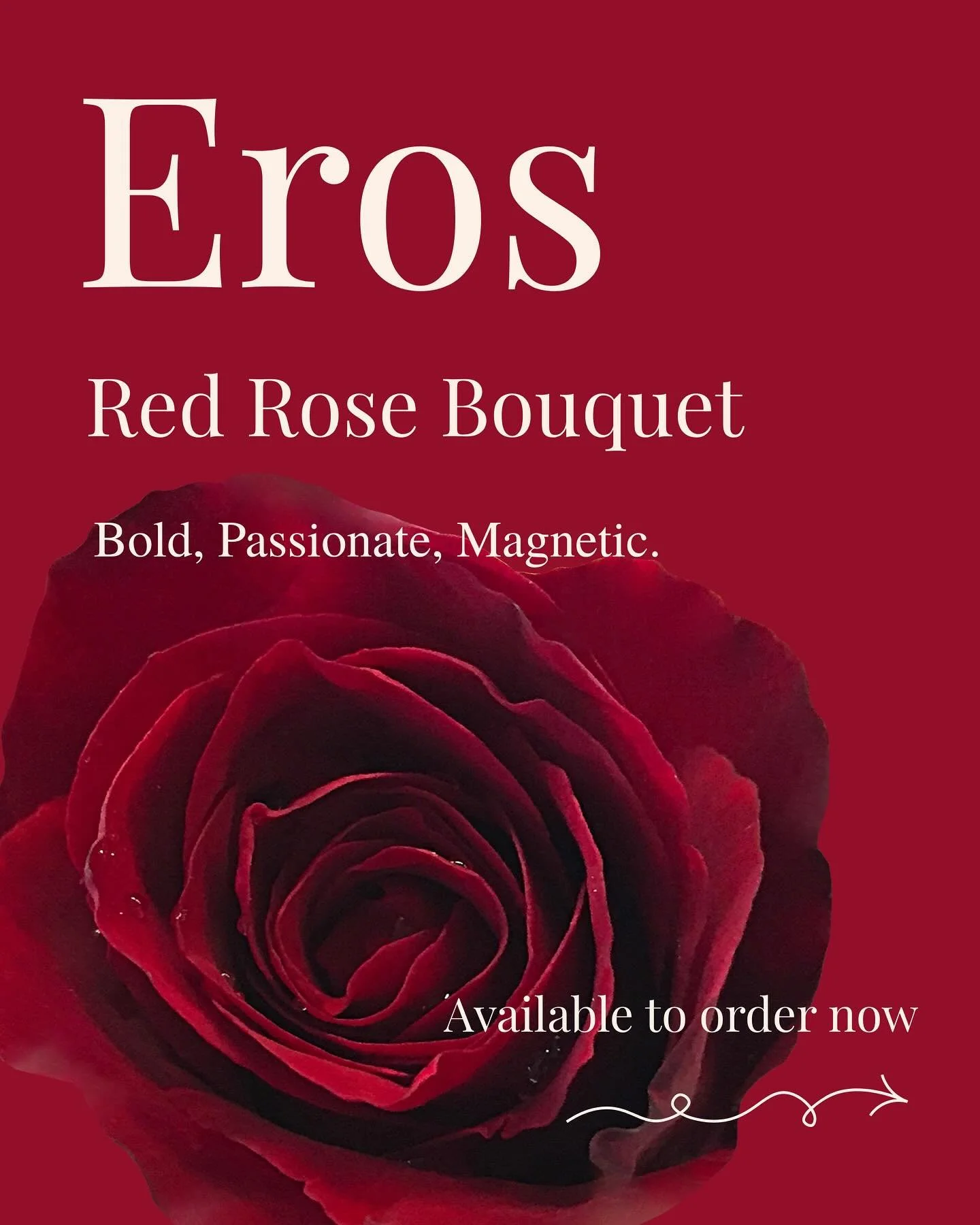 Valentine&rsquo;s Bouquets are here ❤️

Eros. The effortlessly timeless gift for your Valentine. 

Swipe details on how to order.