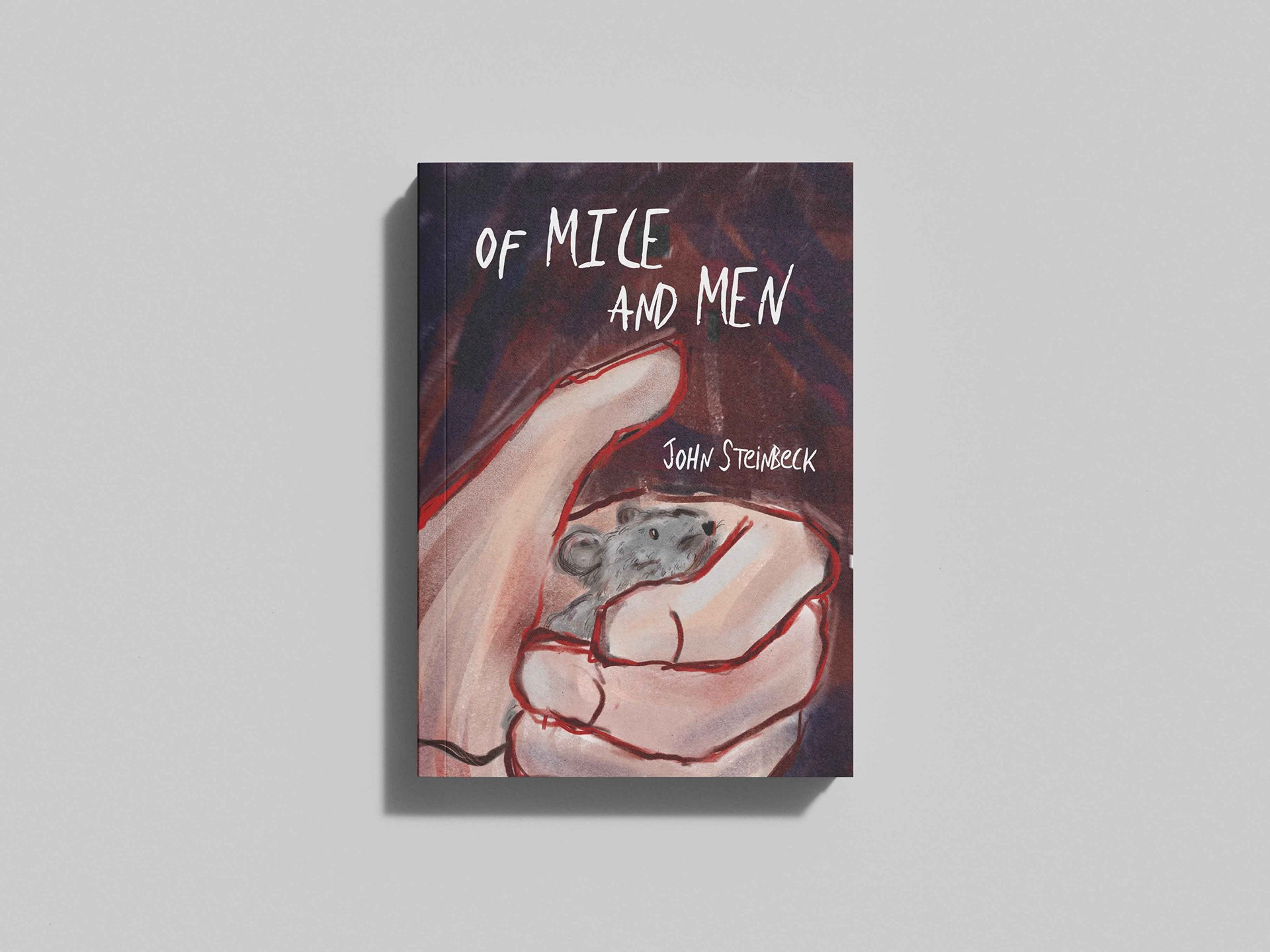 of mice an men book cover designed by Anastasiya Kim