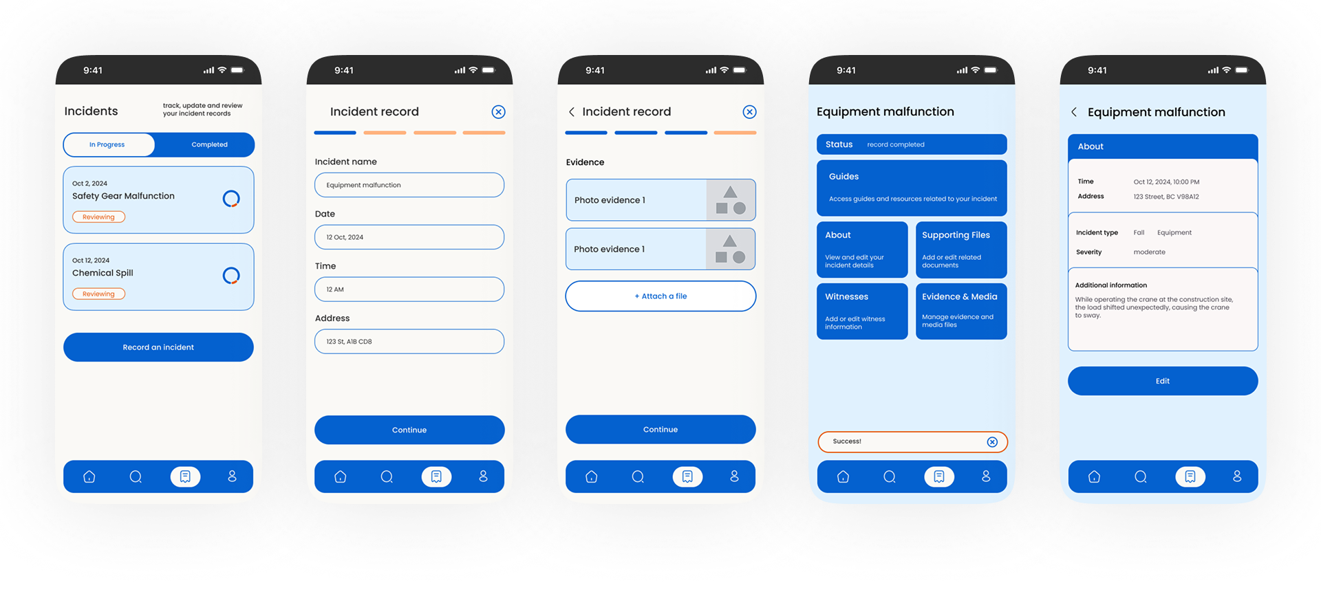 Sentry Well-being app screens for high-risk professionals design by UX/UI and product designer Anastasiya Kim