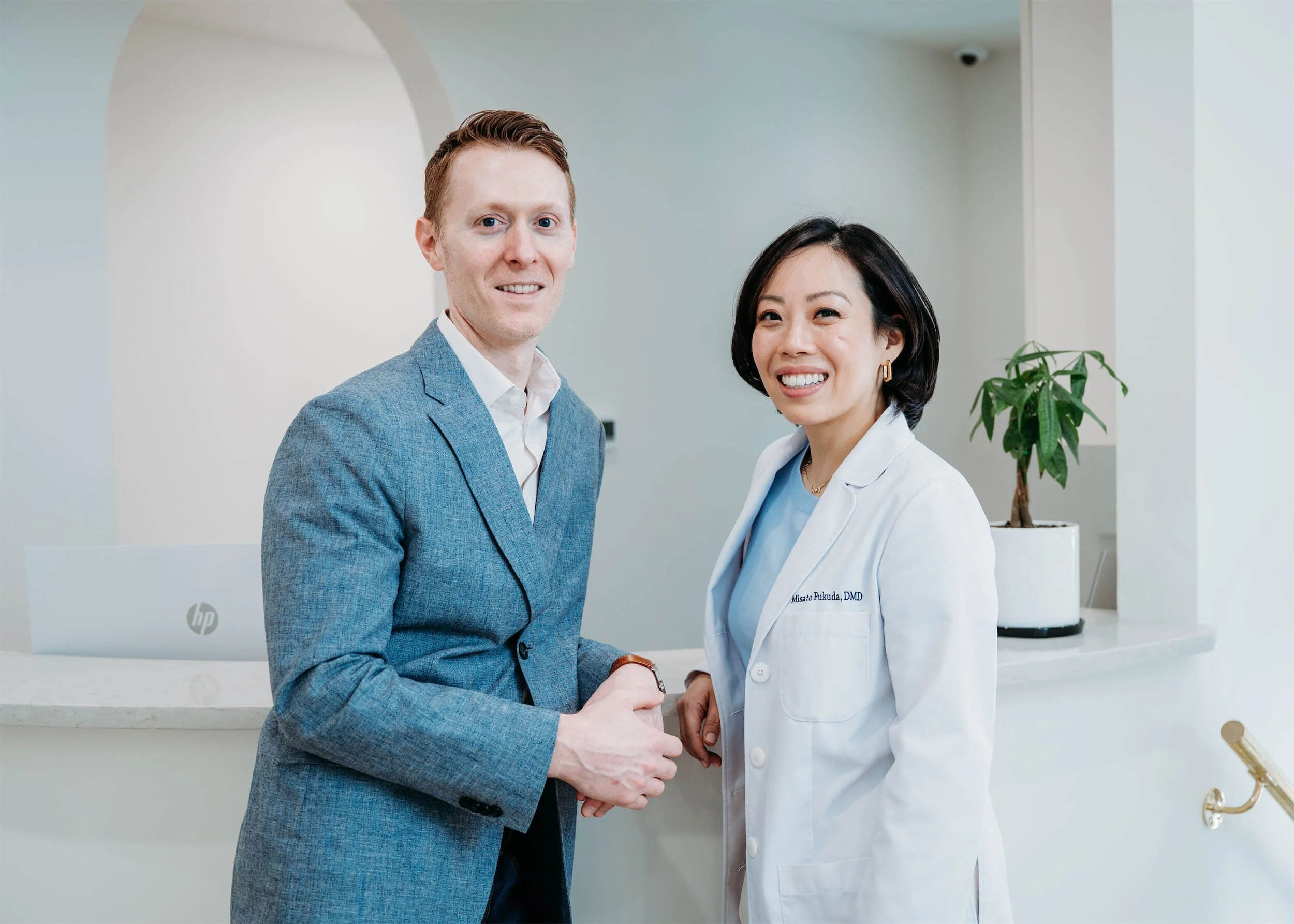 Picture of Ohana Dental Founders Dr. Misato Fukuda and Dr. James Venuti, a husband-and-wife dental team — Ohana Dental | Dentist in Midland Park, NJ for Family, General & Cosmetic Dentistry