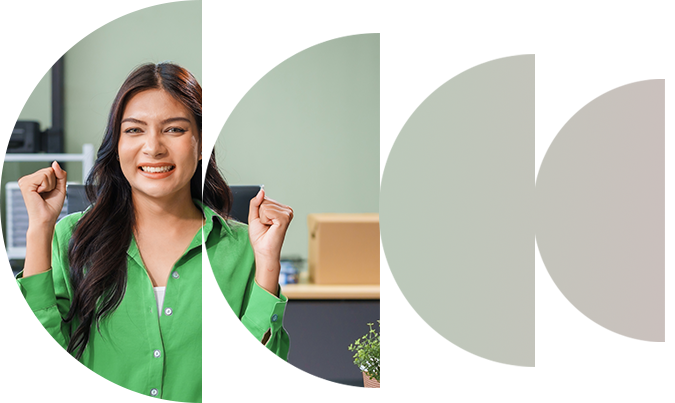 business woman happy in kitsap county