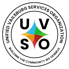 UVOS USA logo with circular text around a colorful four-pointed star.
