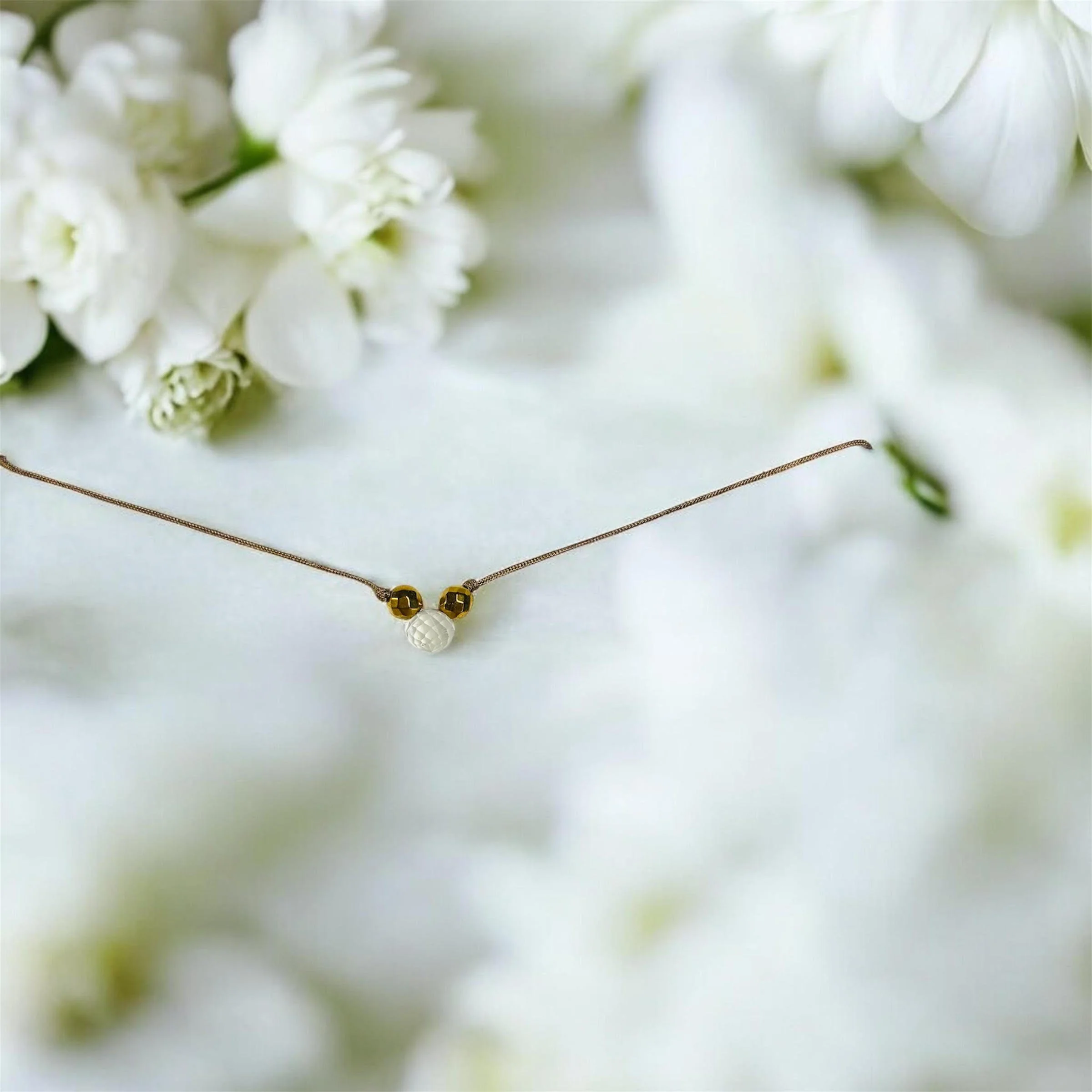 Congratulations Necklace – White Topaz