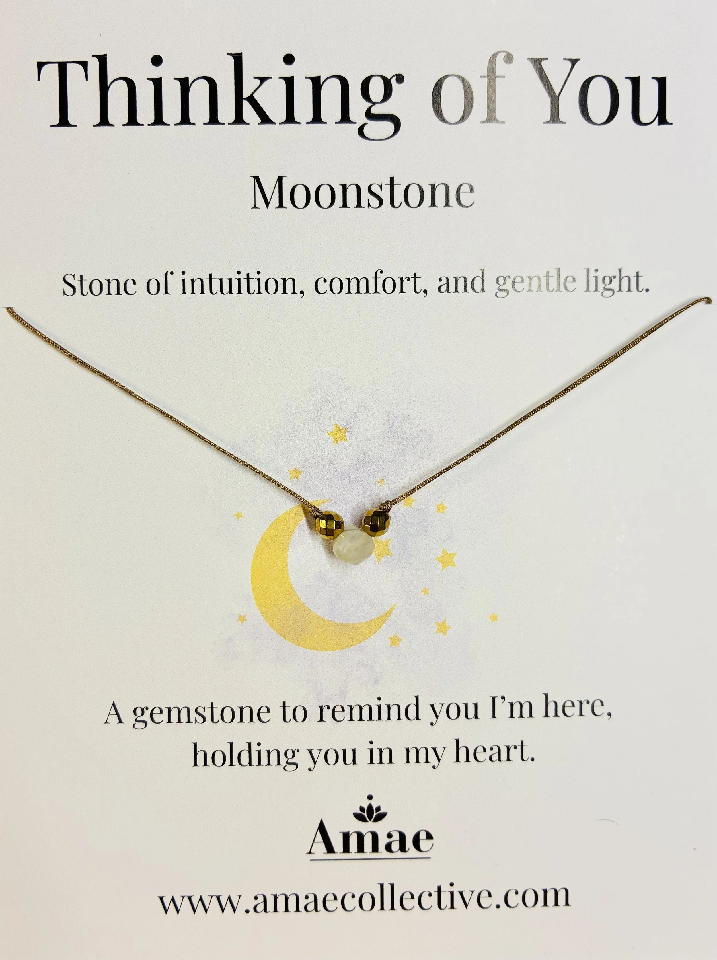 Thinking of You Necklace – Moonstone