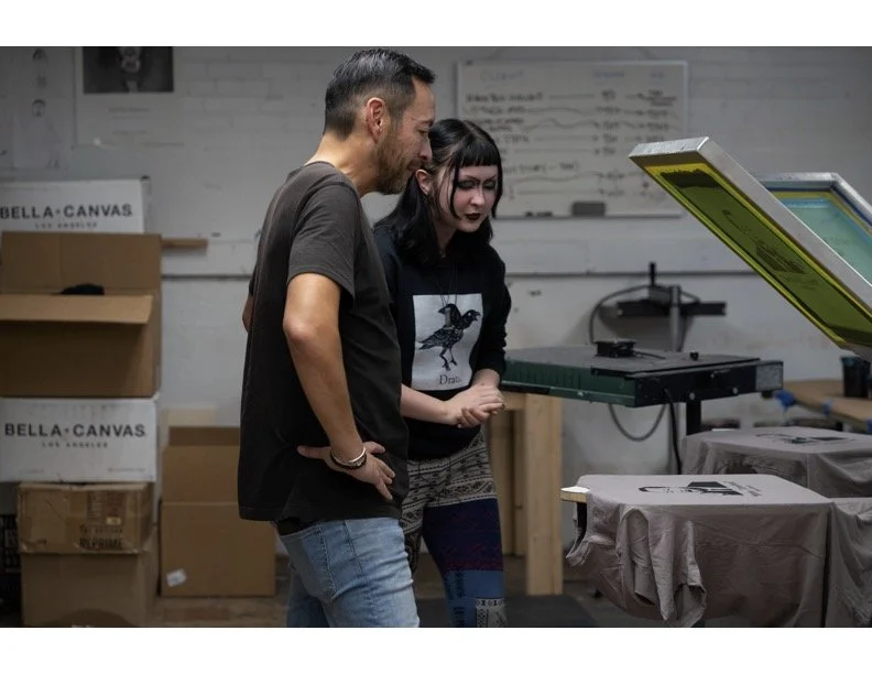 Eden B. (18) Teaches Screen Printing on TV!