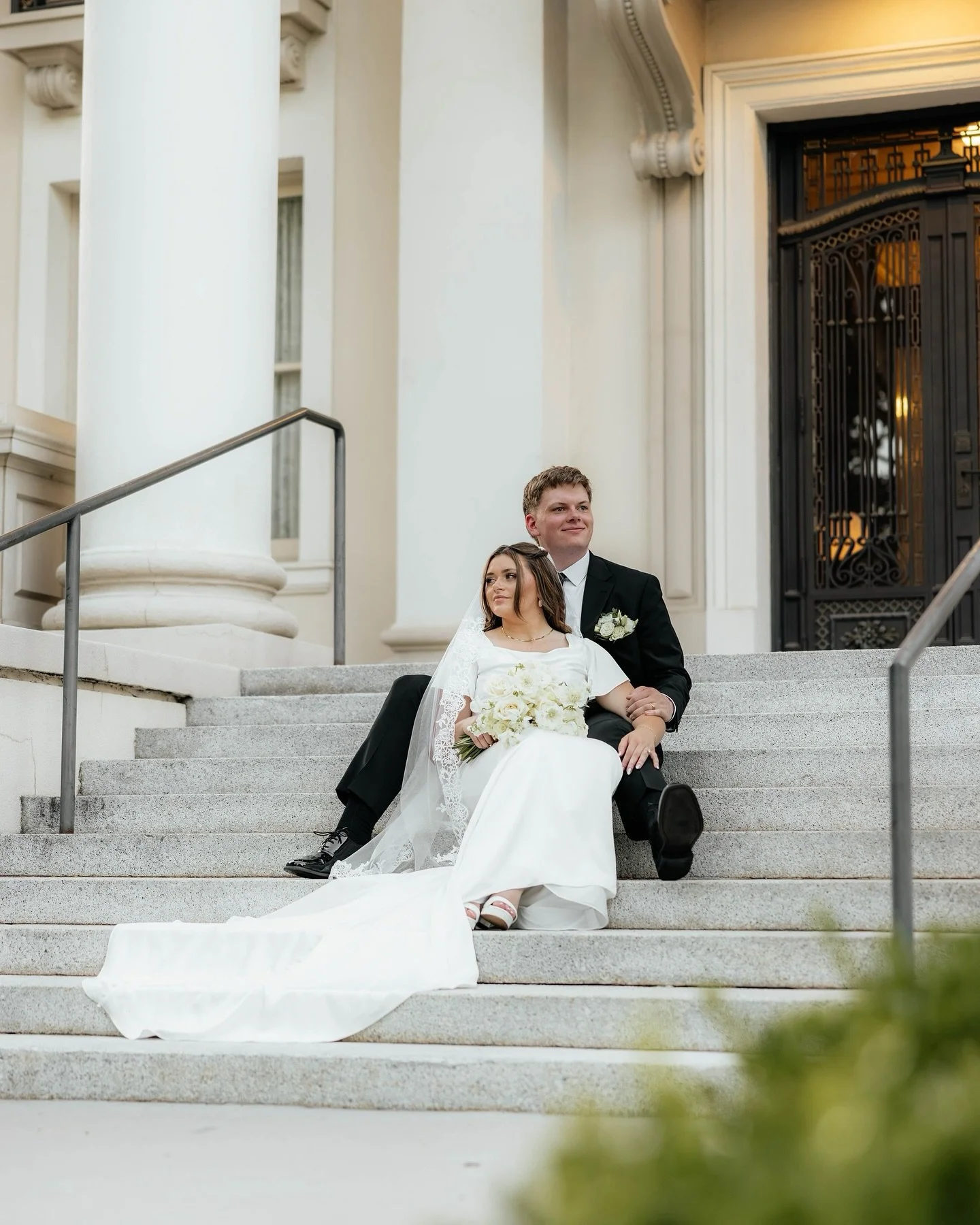 Fun fact: Thomas has six older brothers. Before he was born, Thomas S. Monson met his family and said, &lsquo;All these boys and no Thomas?&rsquo; Nine months later, Thomas Wadsworth was born✨ So of course their bridals had to be at the Thomas S. Mon
