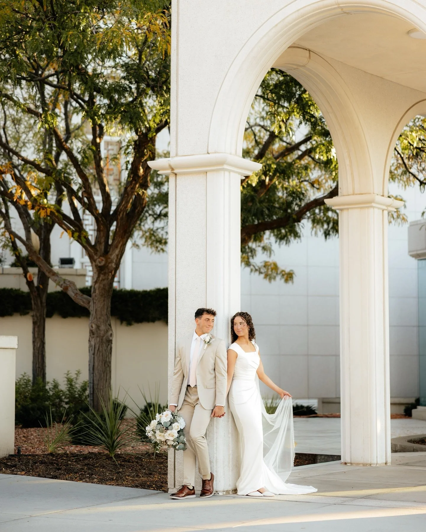 Sydney &amp; Kaden decided to do their bridals at the temple before their wedding day and i couldn&rsquo;t be more obsessed with how they turned out🥰❤️
