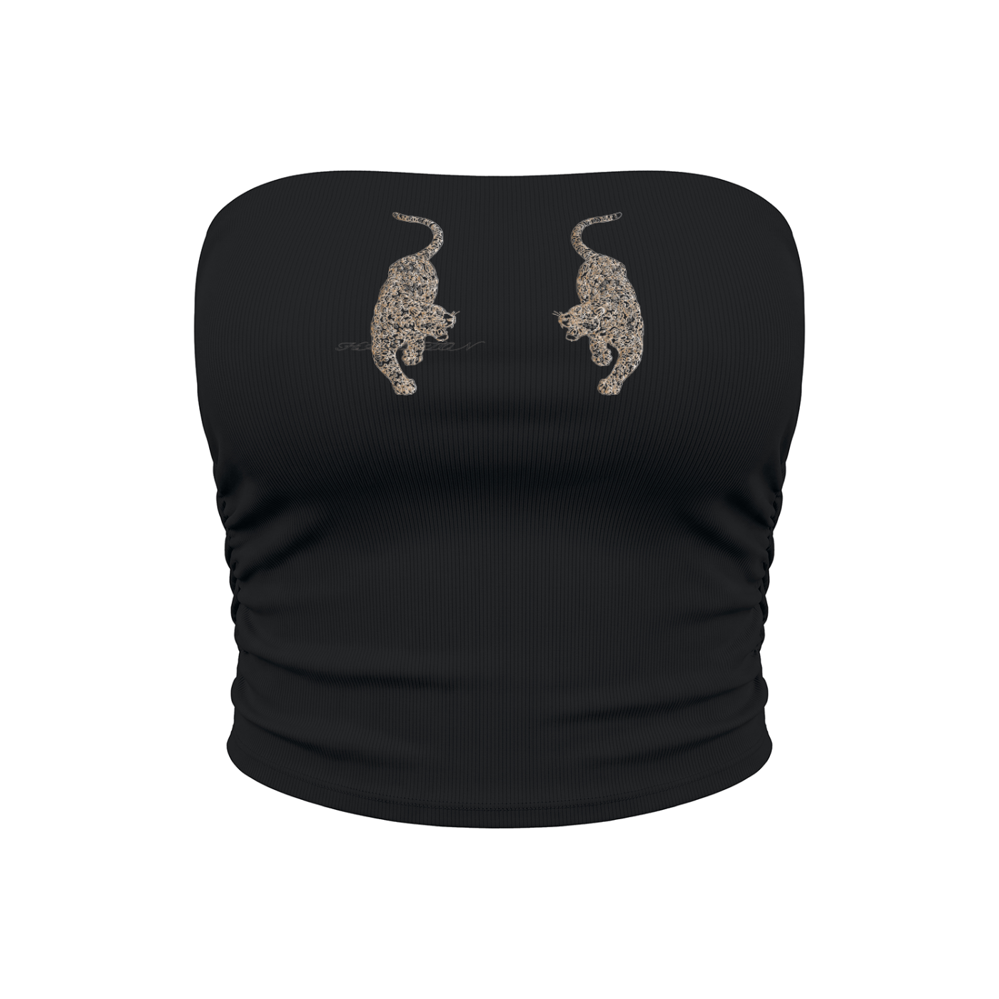 Women’s Ruched Cropped Yoga Tube Top