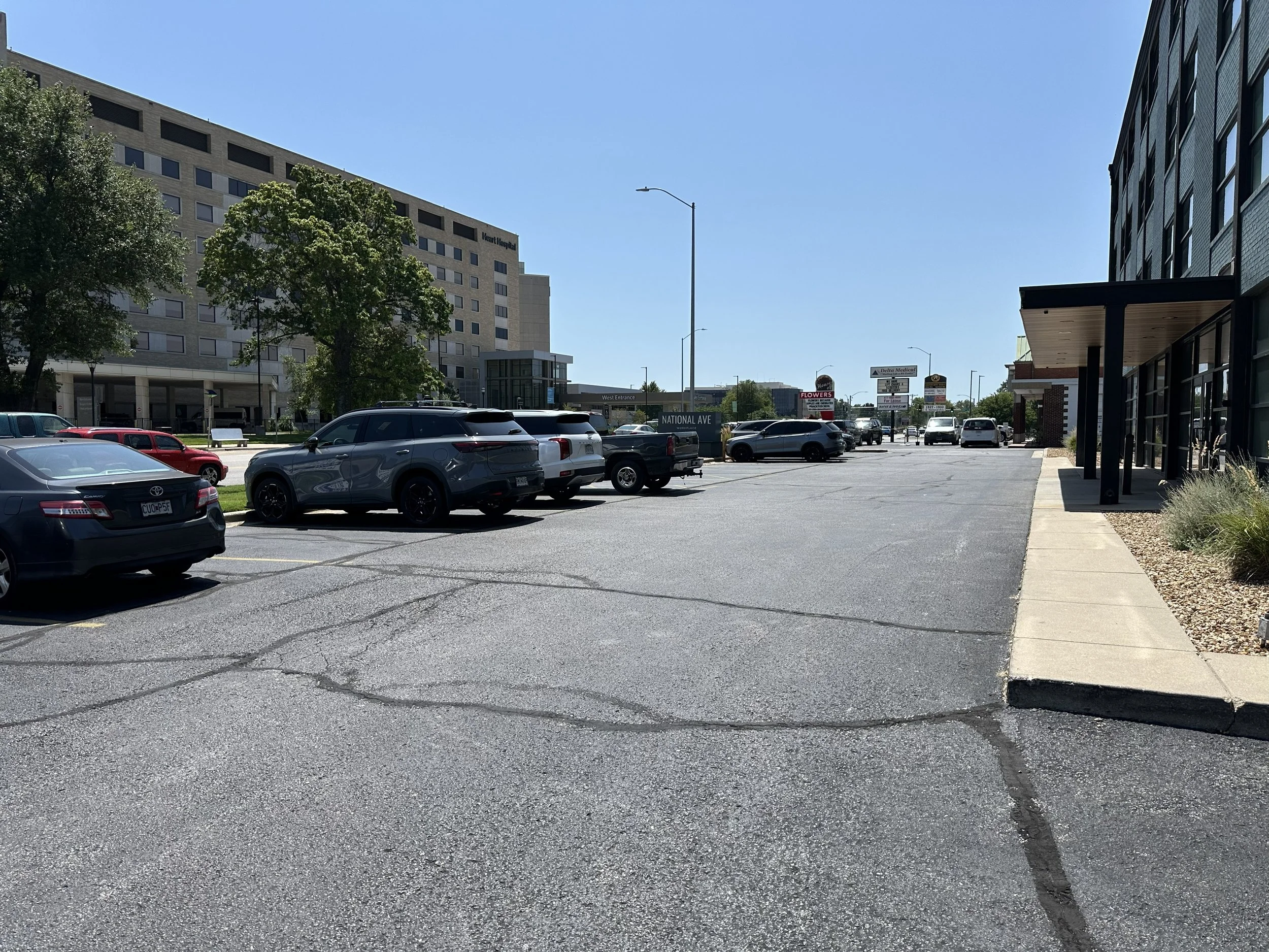 Front parking area