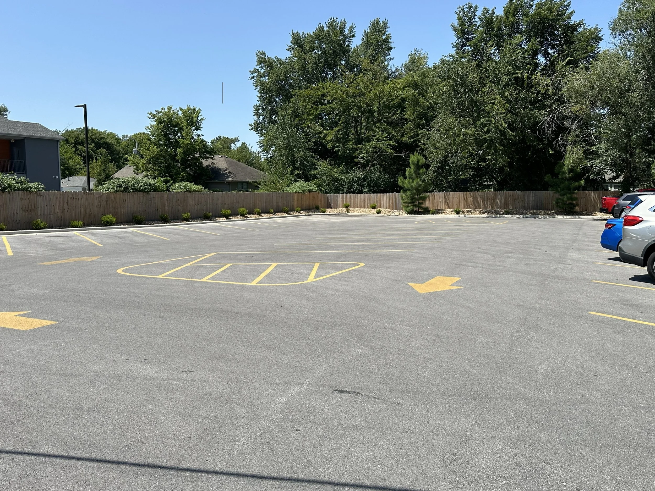Overflow parking lot