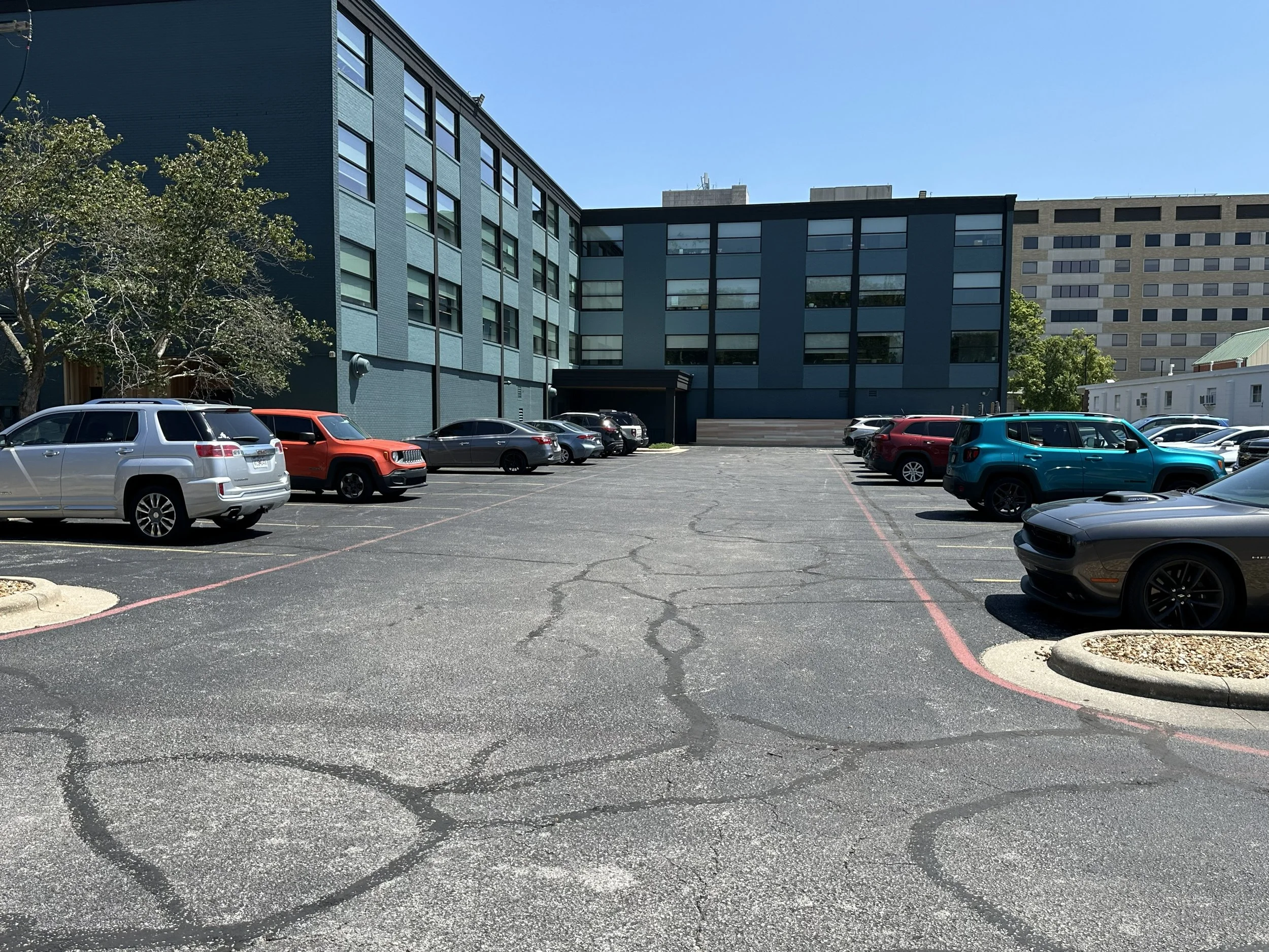Rear parking lot