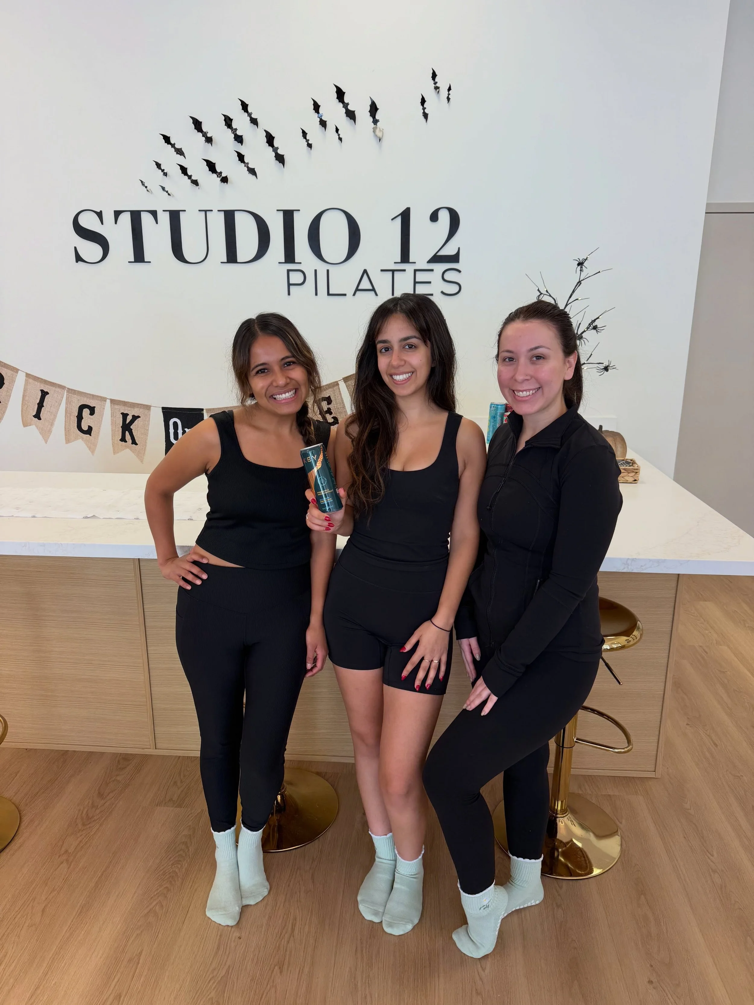 Matching Energy all day at Studio 12 Pilates powered by @drinkkey.life 🖤✨ 

#studio12pilates #folsom #pilates #folsompilates #keyenergy