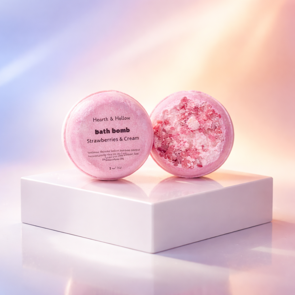 Strawberries & Cream Bath Bomb