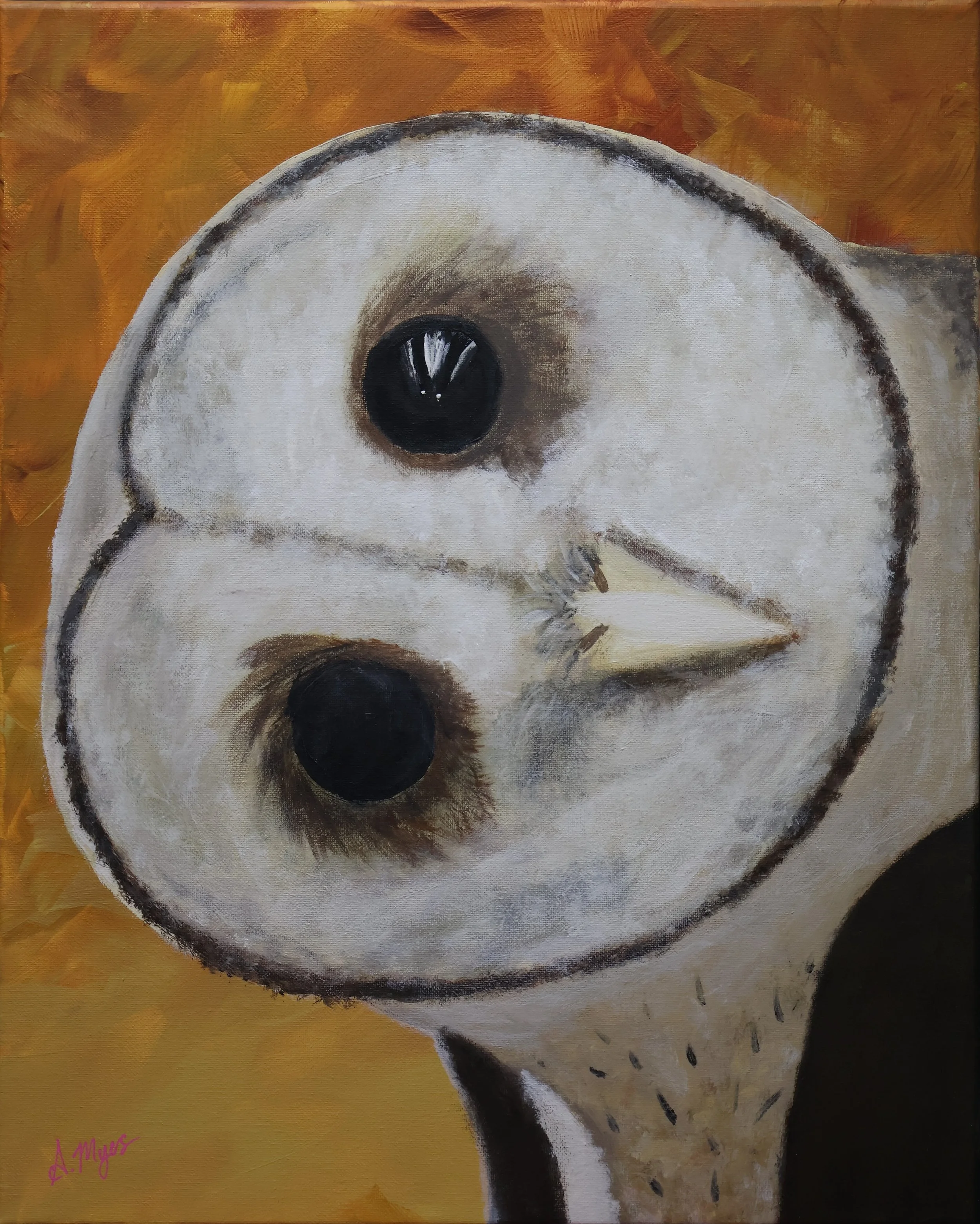 "Quiet Observer" 16 x 20 in Wrapped Canvas