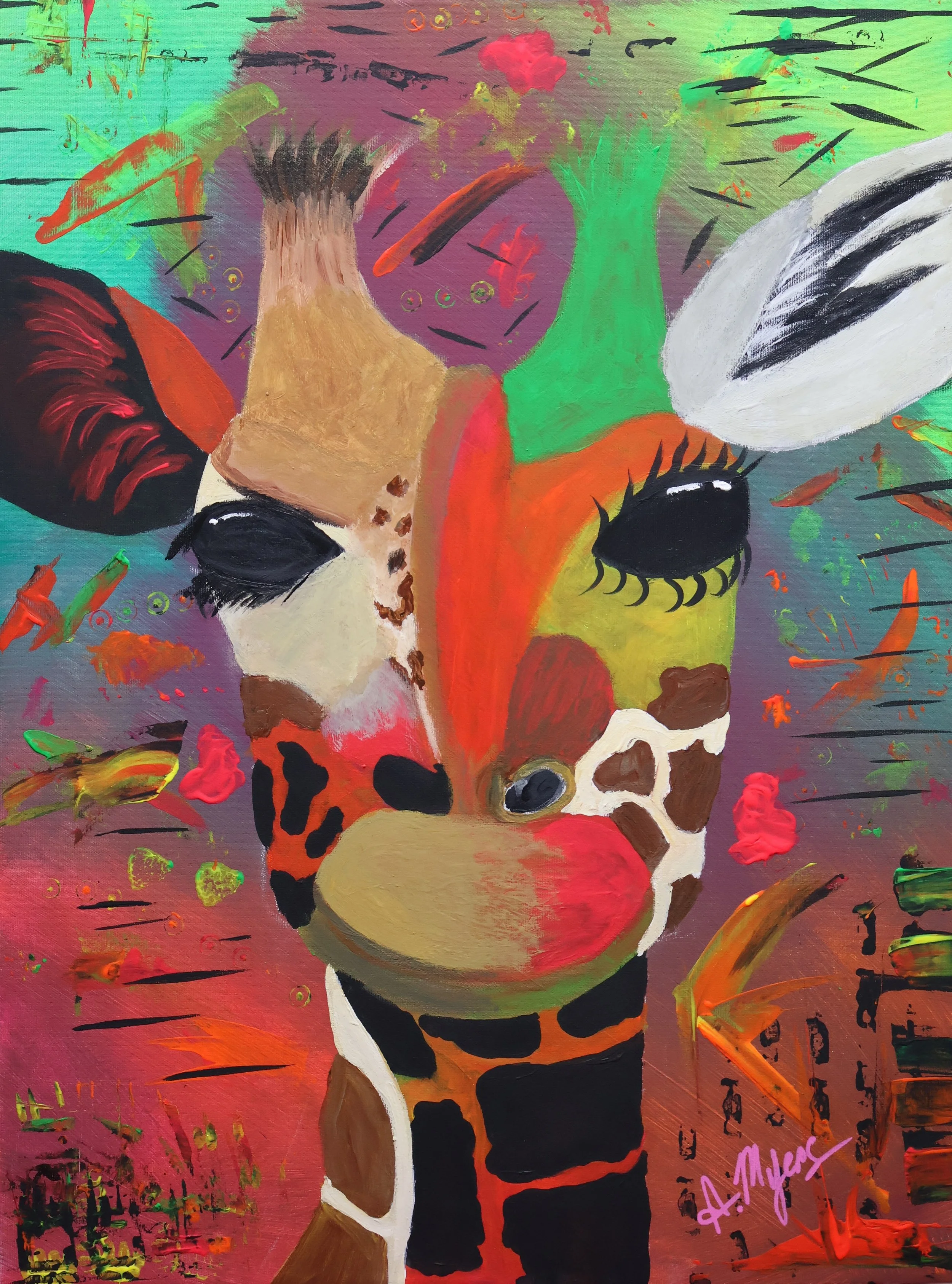 "The Wild" Original Painting 18 X 24 IN