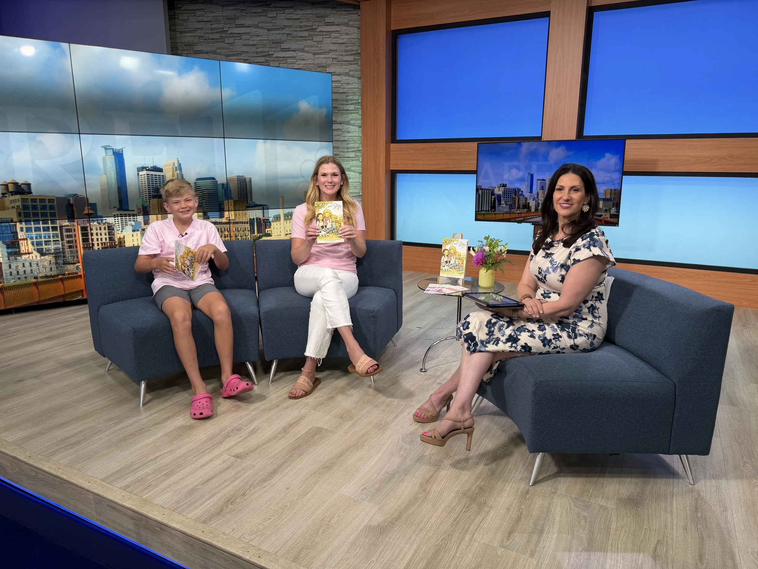 Thank you Rena with Kare 11 for chatting with Jenna and Audi about Love Stays!
