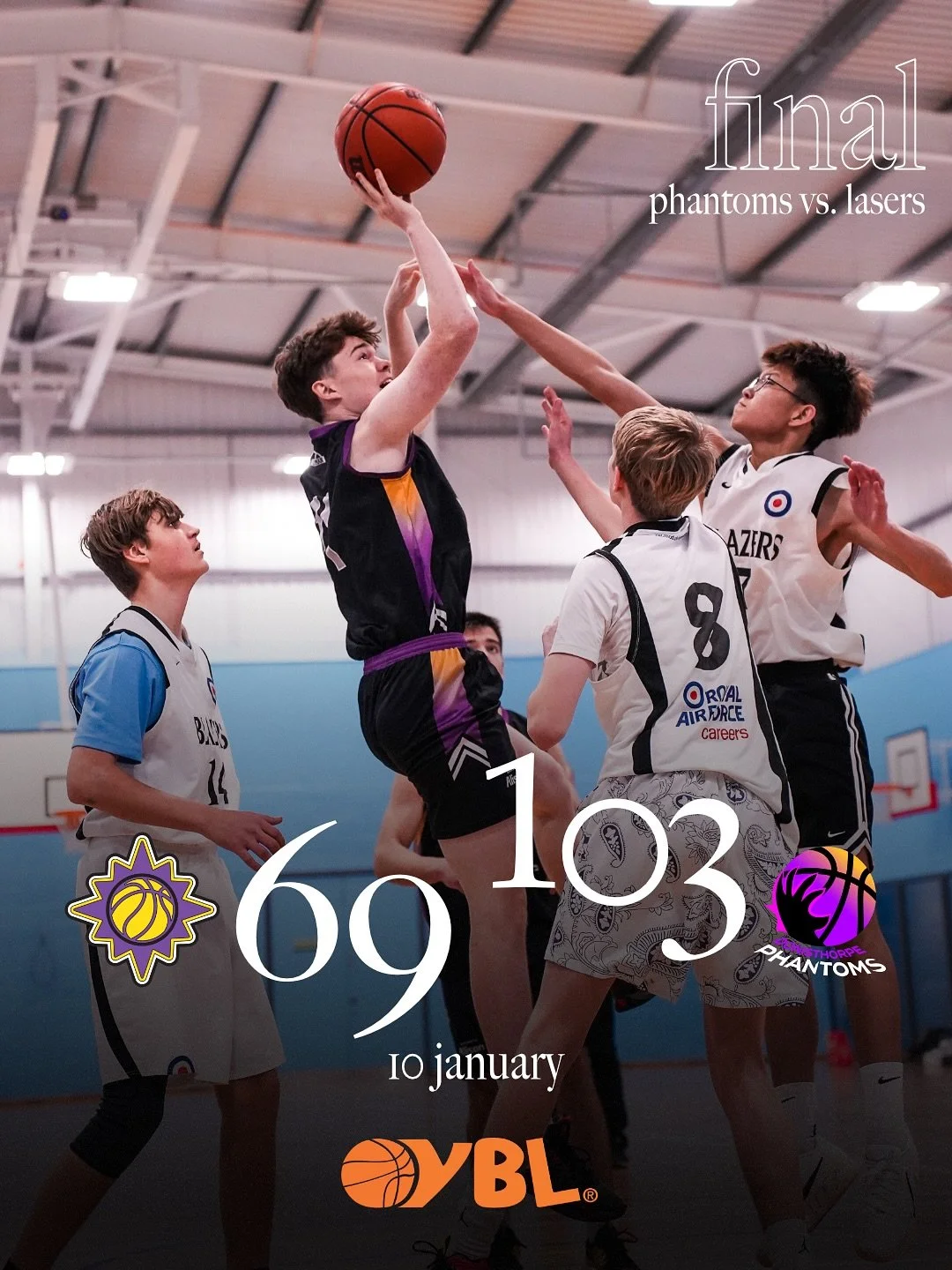 now 𝙩𝙝𝙖𝙩 is how you get a year under way

Phantoms Juniors put up 💯 in their first game of 2026 as they take down the Lasers

#PhantomsBasketball #HauntTheCourt