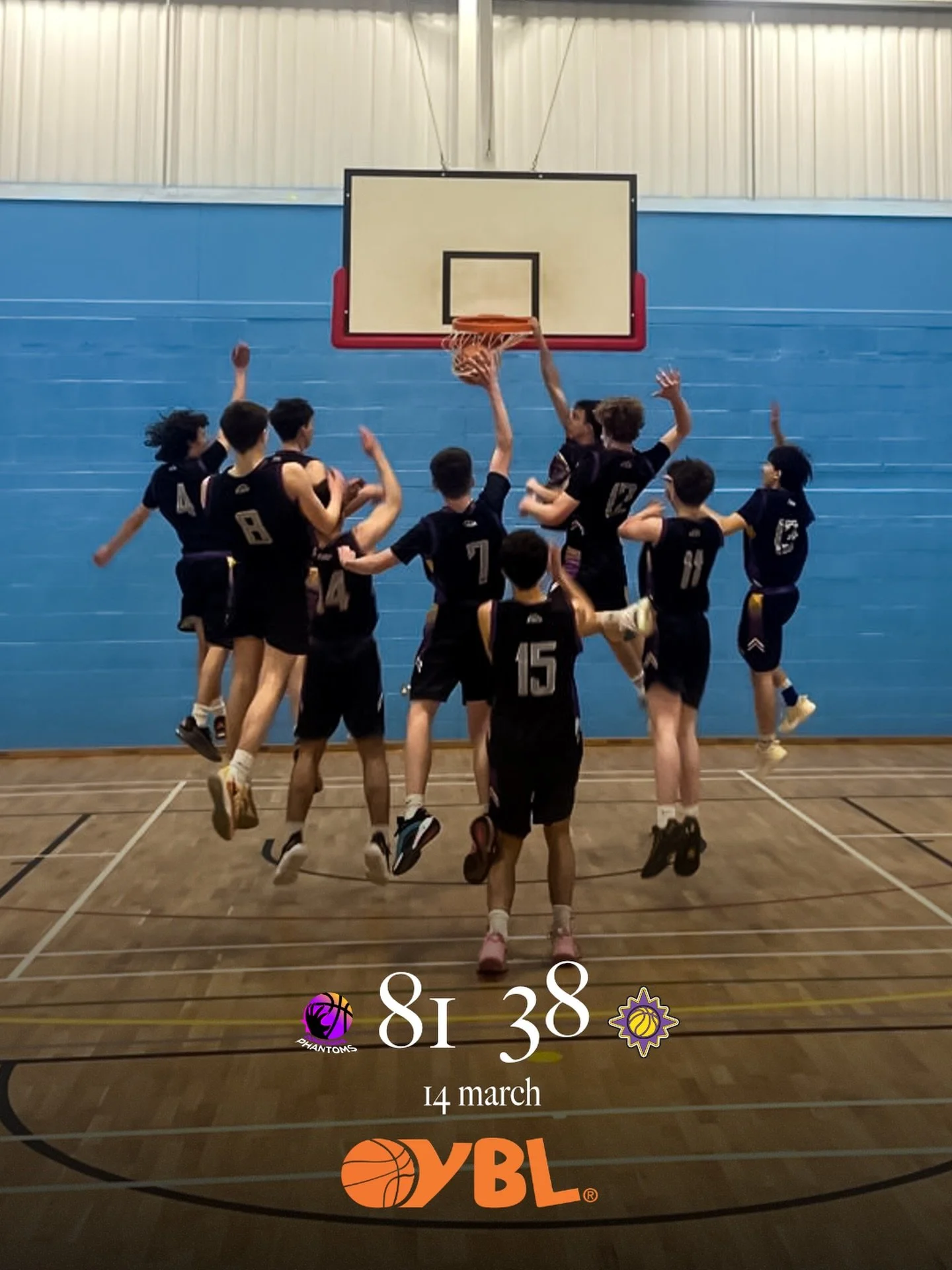 Phantoms win big in the YBL quarterfinals!

Phantoms U17s defeat Swadlincote Lasers 81-38 in the 2025/26 @ybl_basketball quarterfinals

Double digit points from Albert, Jake and Tom&aacute;s see the Phantoms progress to the next round of the playoffs