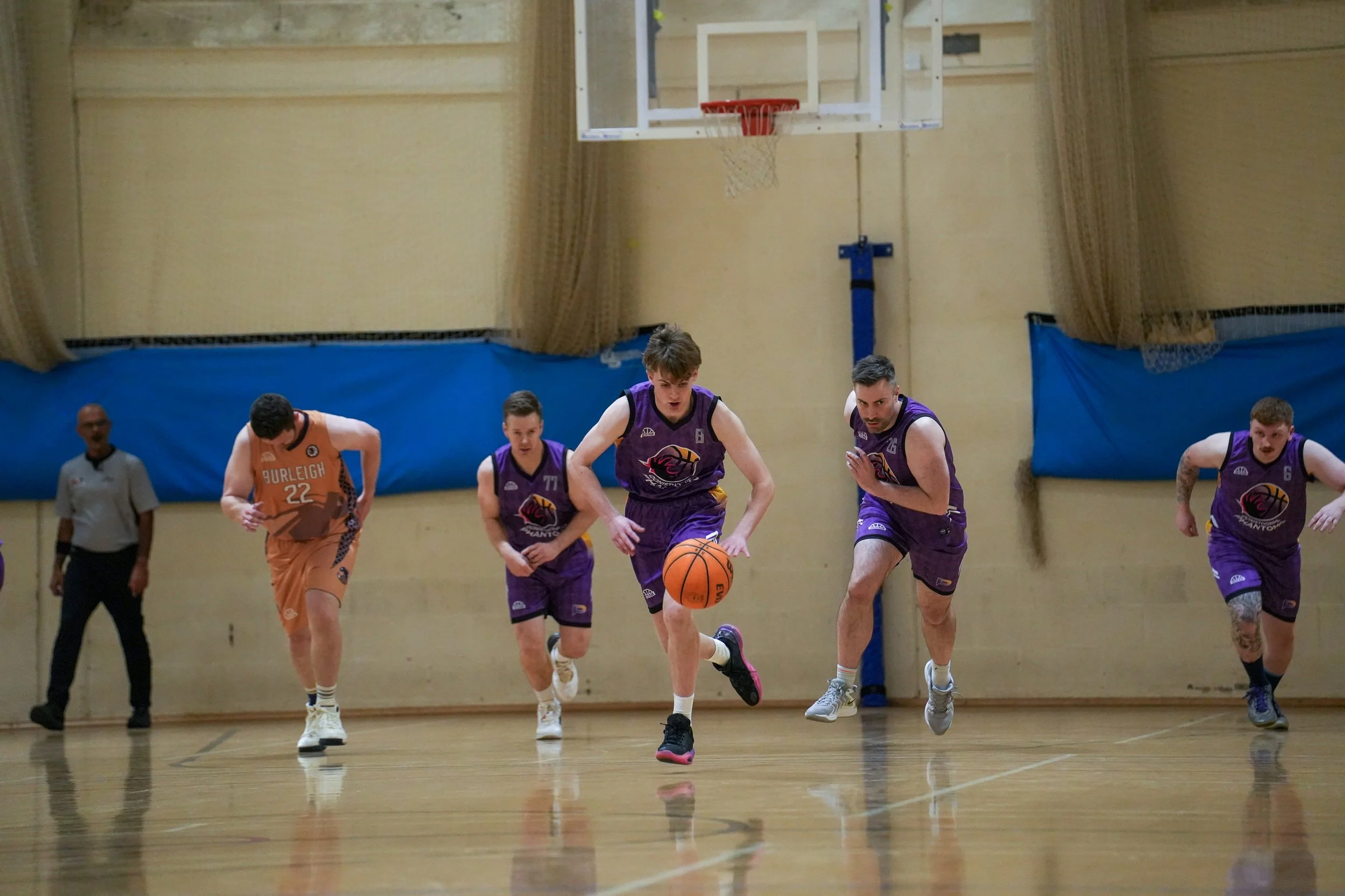 Phantoms basketball players in Leicestershire local league